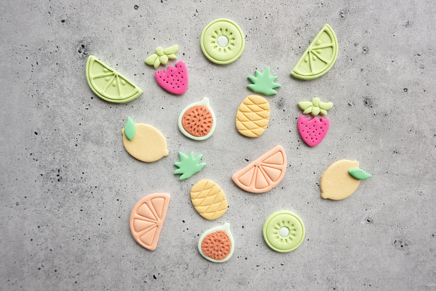 Fig Fruit and Seed Stamp (2 Piece Set)