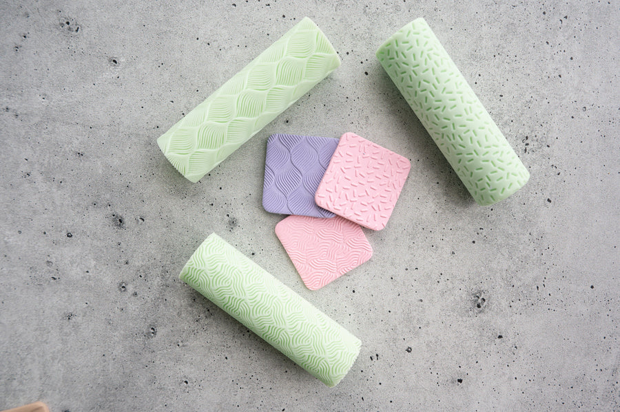 Party // Set of 3 Rollers - Resin Texture Rollers