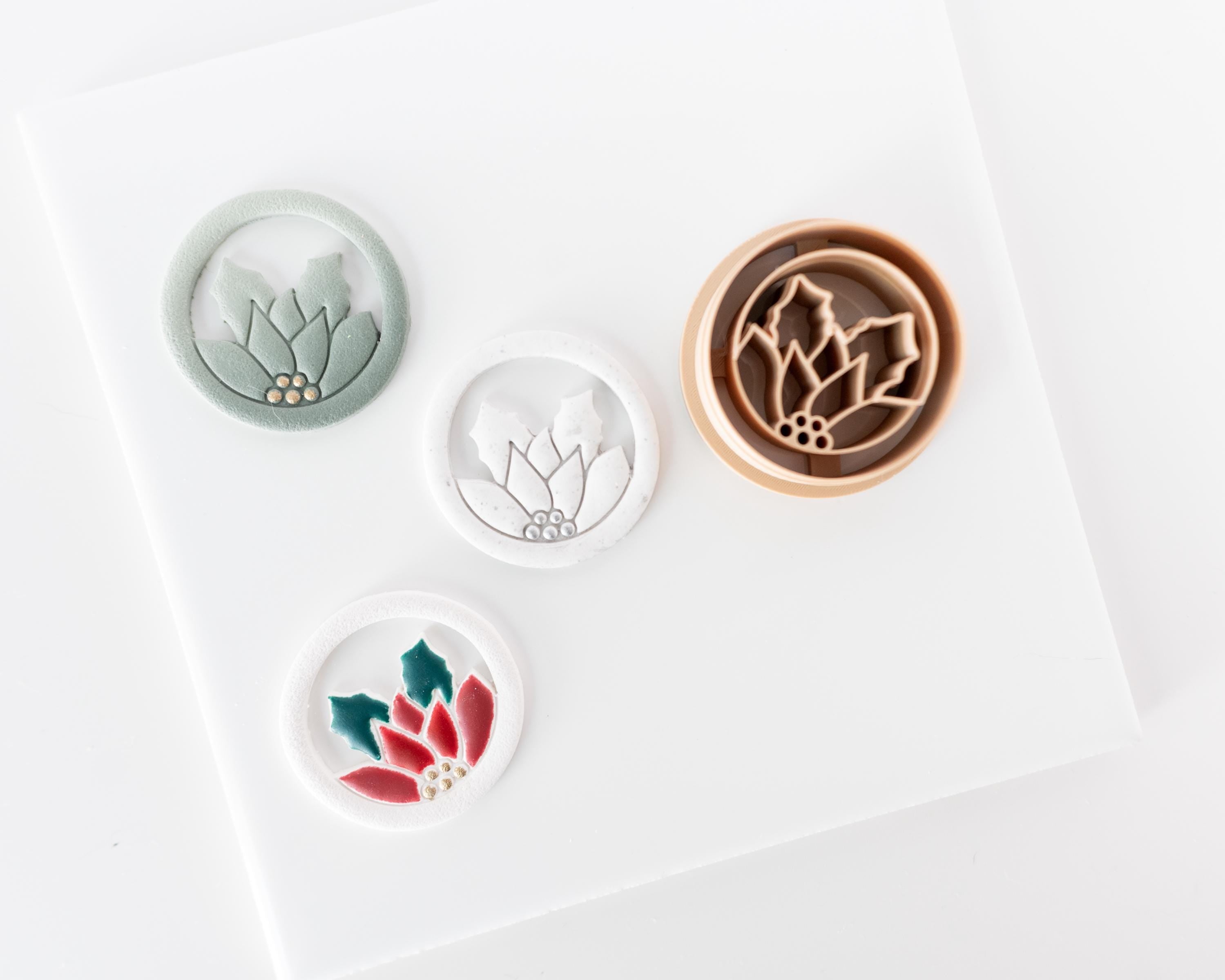 Holly Leaf Hoop Circle