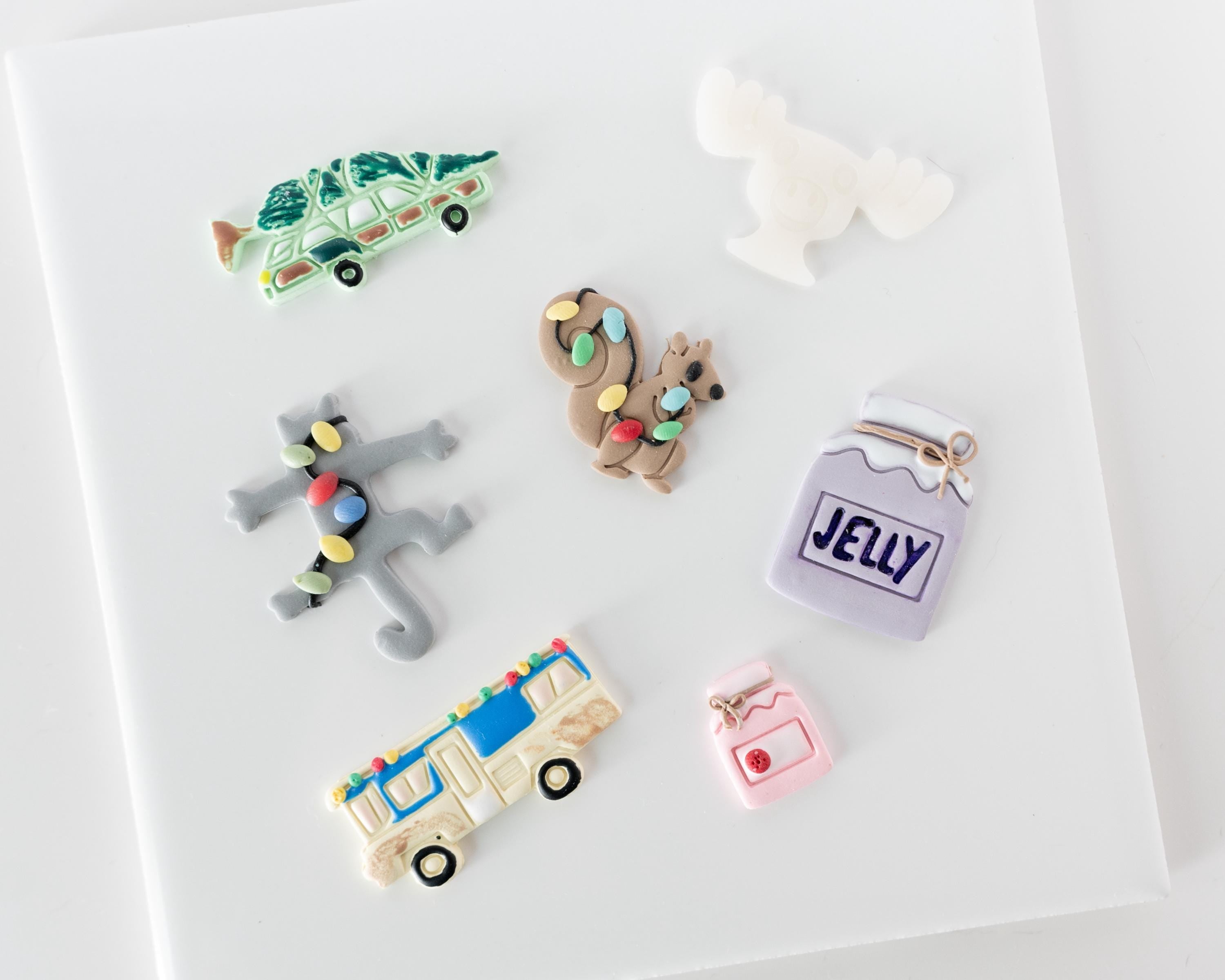 Jelly of the Month Club - Hand-Drawn Jelly Jar - Christmas Vacation Clay Cutter