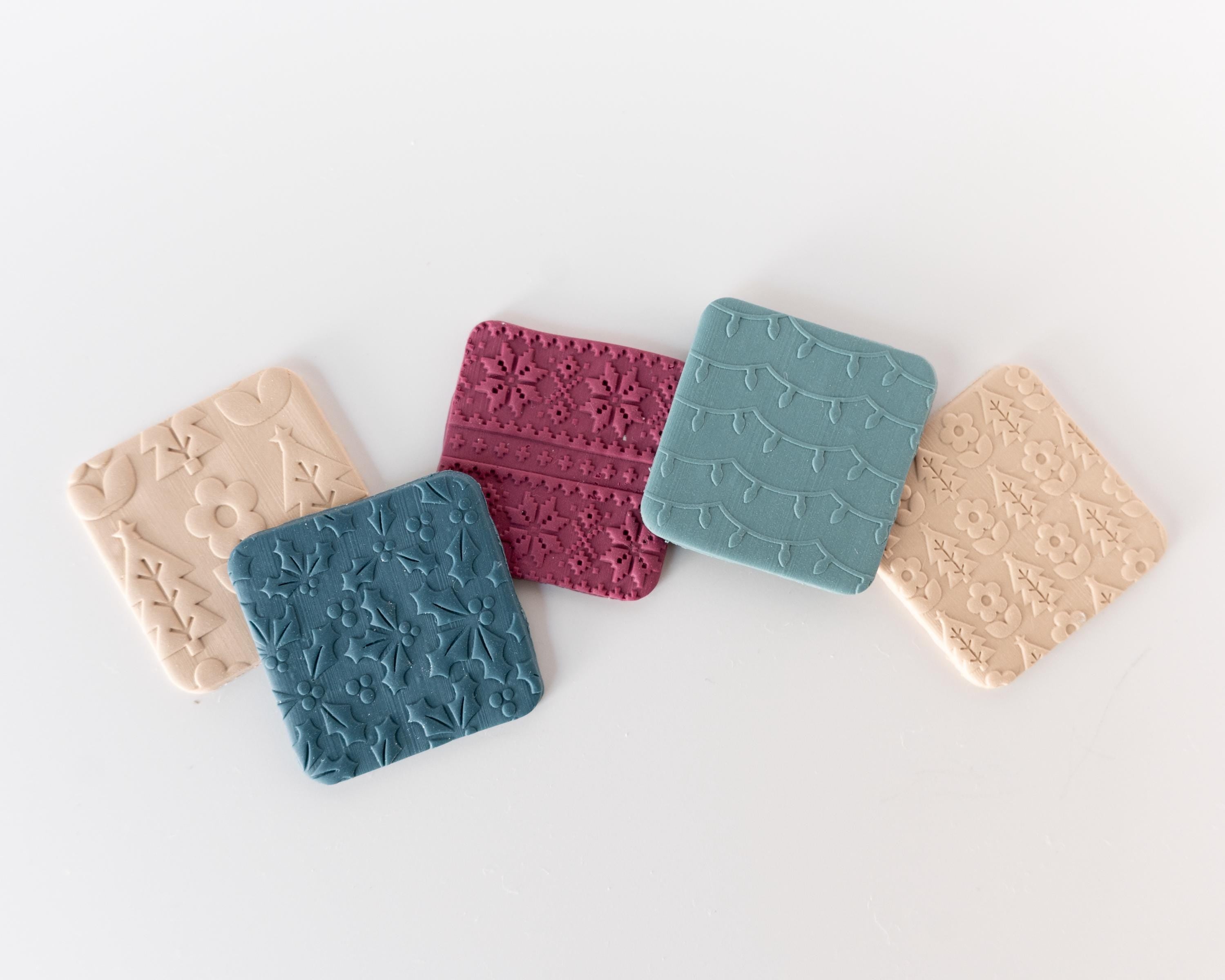 Folk Christmas - Holiday Resin Texture Roller - 2 sizes