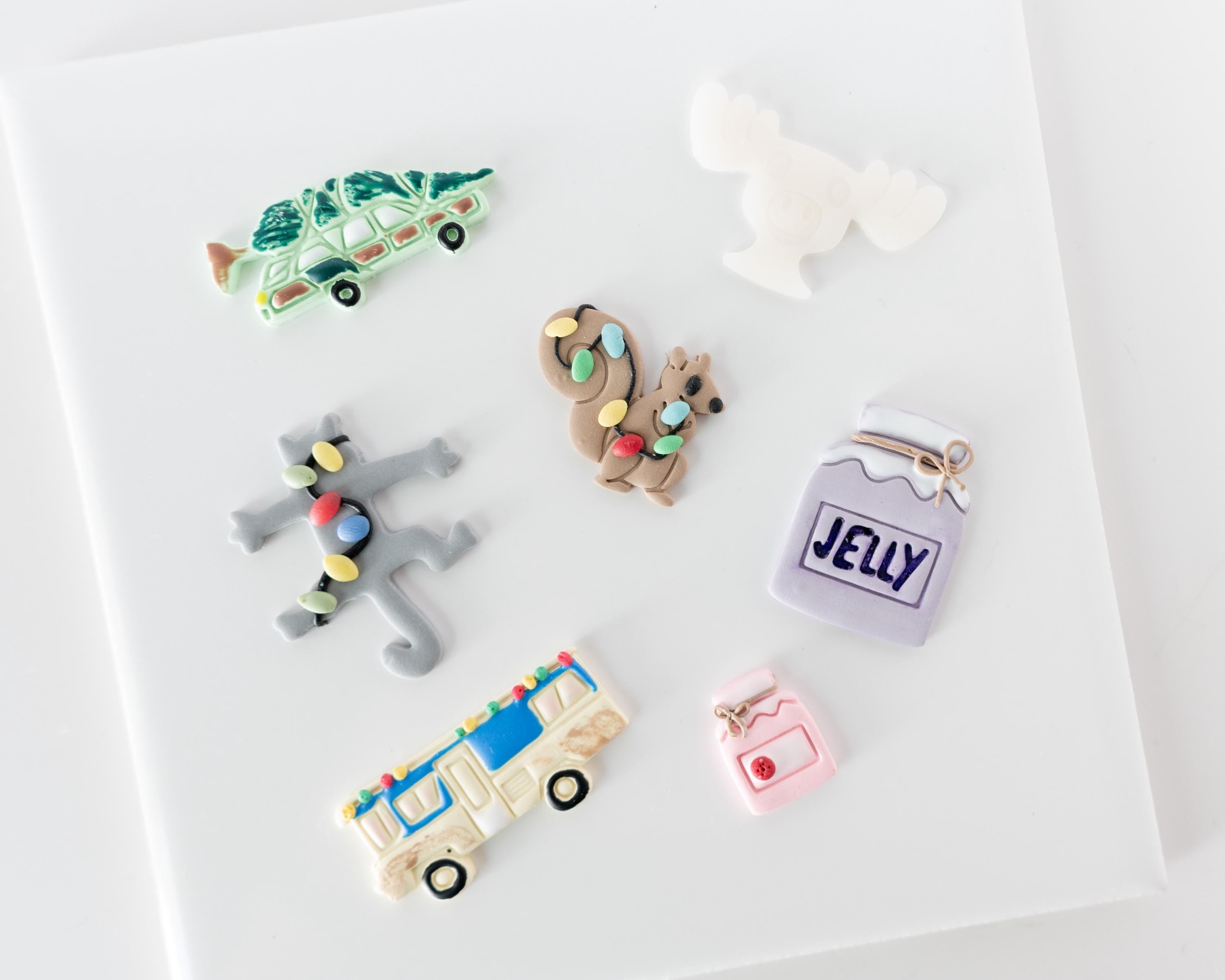 It's a Beut Clark - Hand-Drawn Car with Tree - Christmas Vacation Clay Cutter