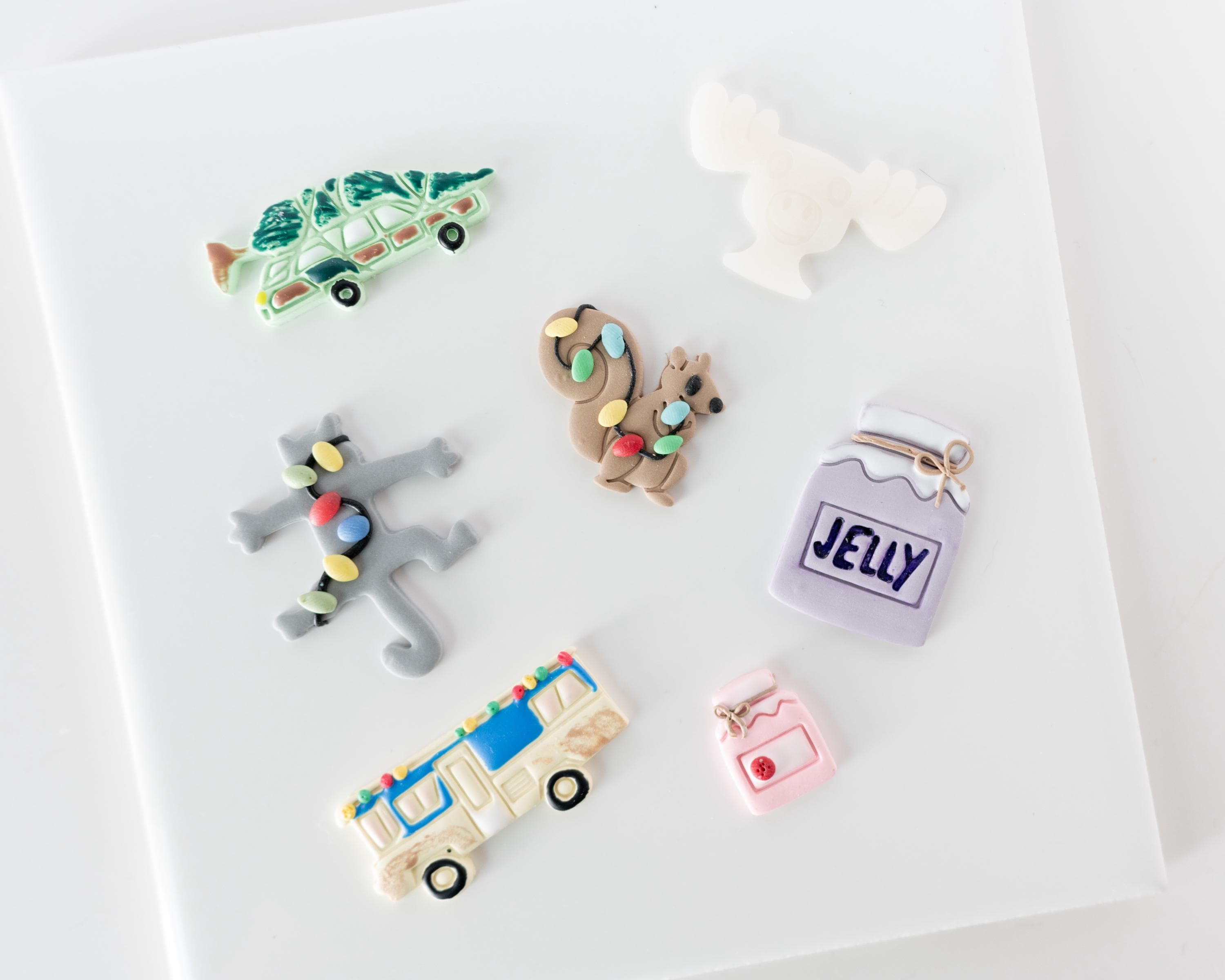 Christmas Vacation Clay Cutter Set - Hand-Drawn