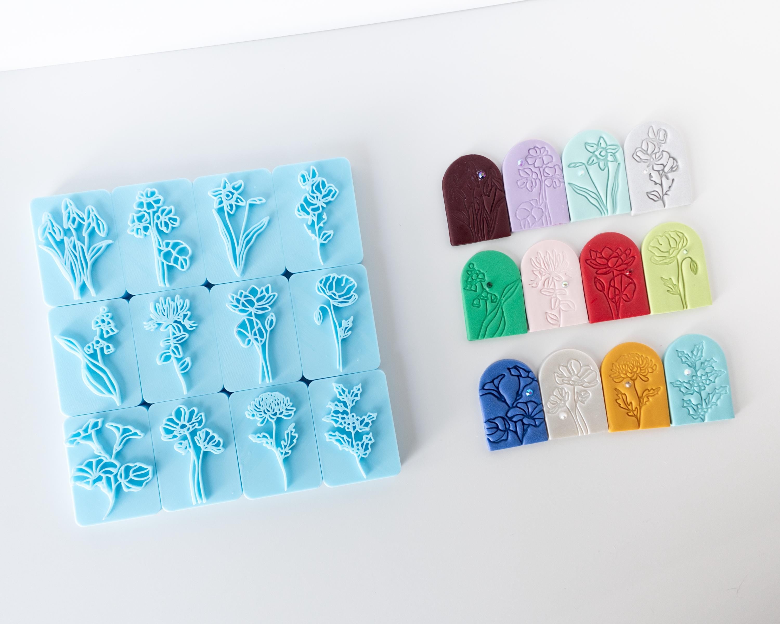 Birth Flower Stamp Set