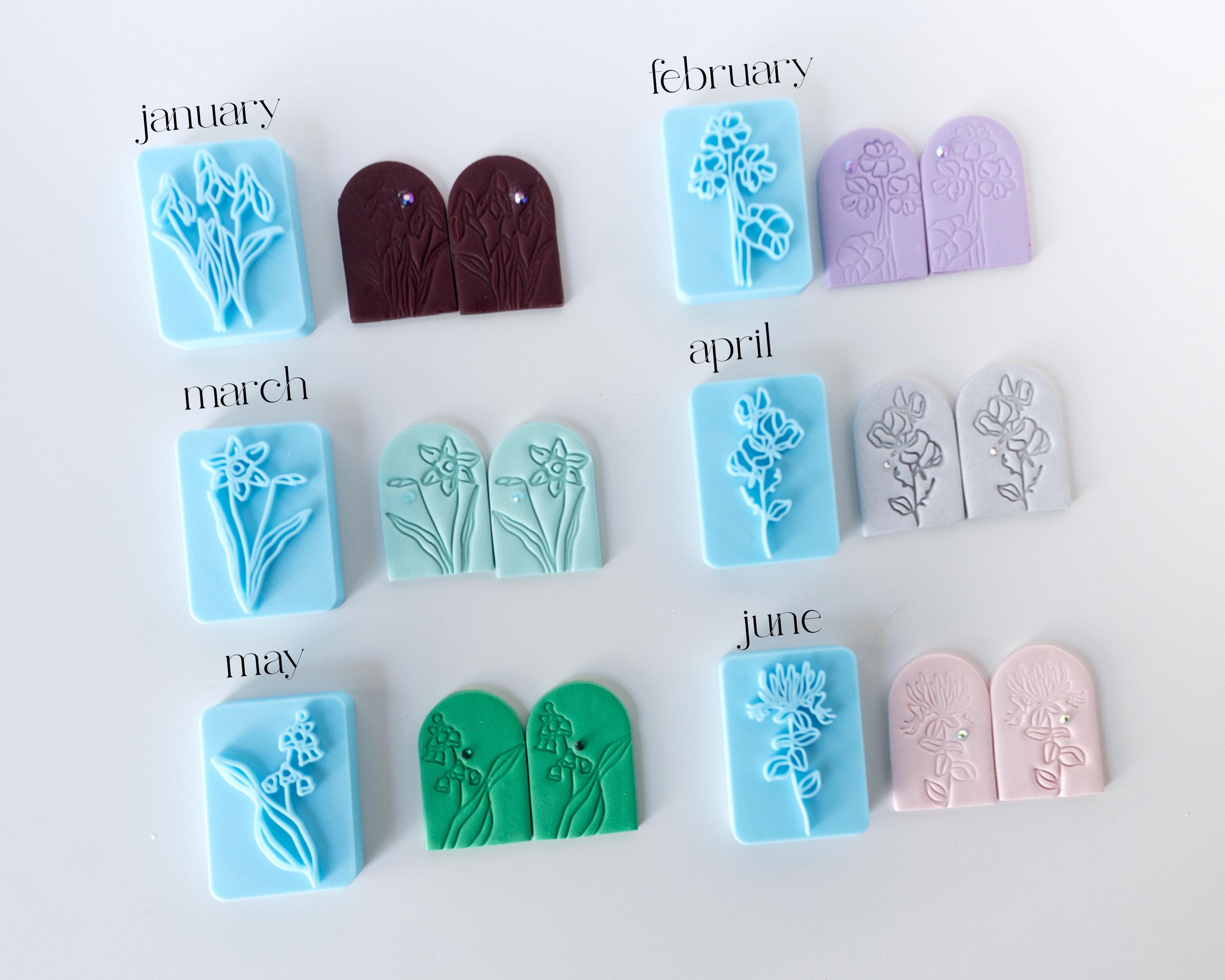 Birth Flower Stamp Set