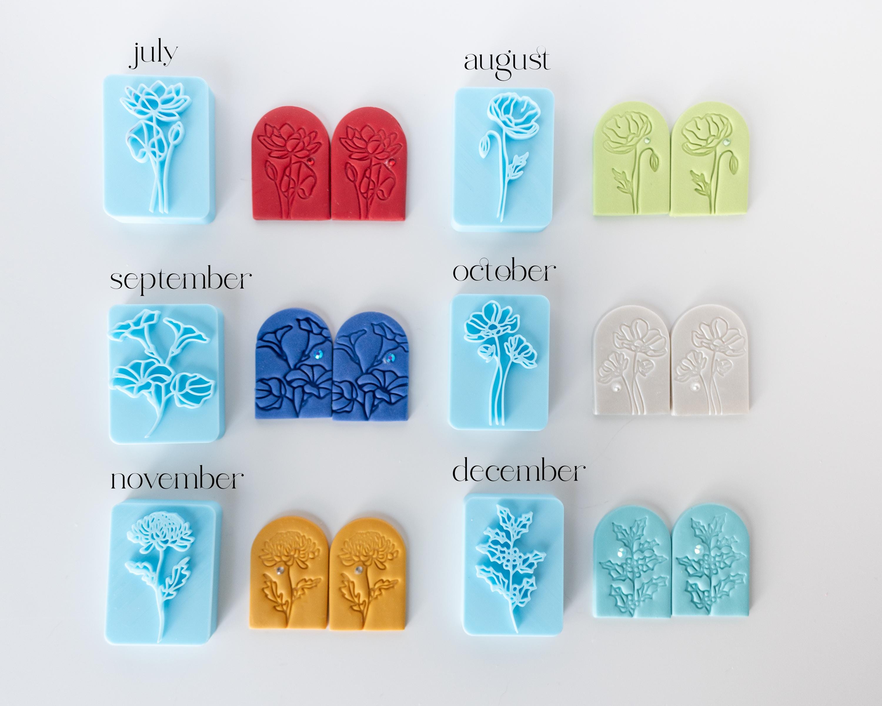 Birth Flower Stamp Set