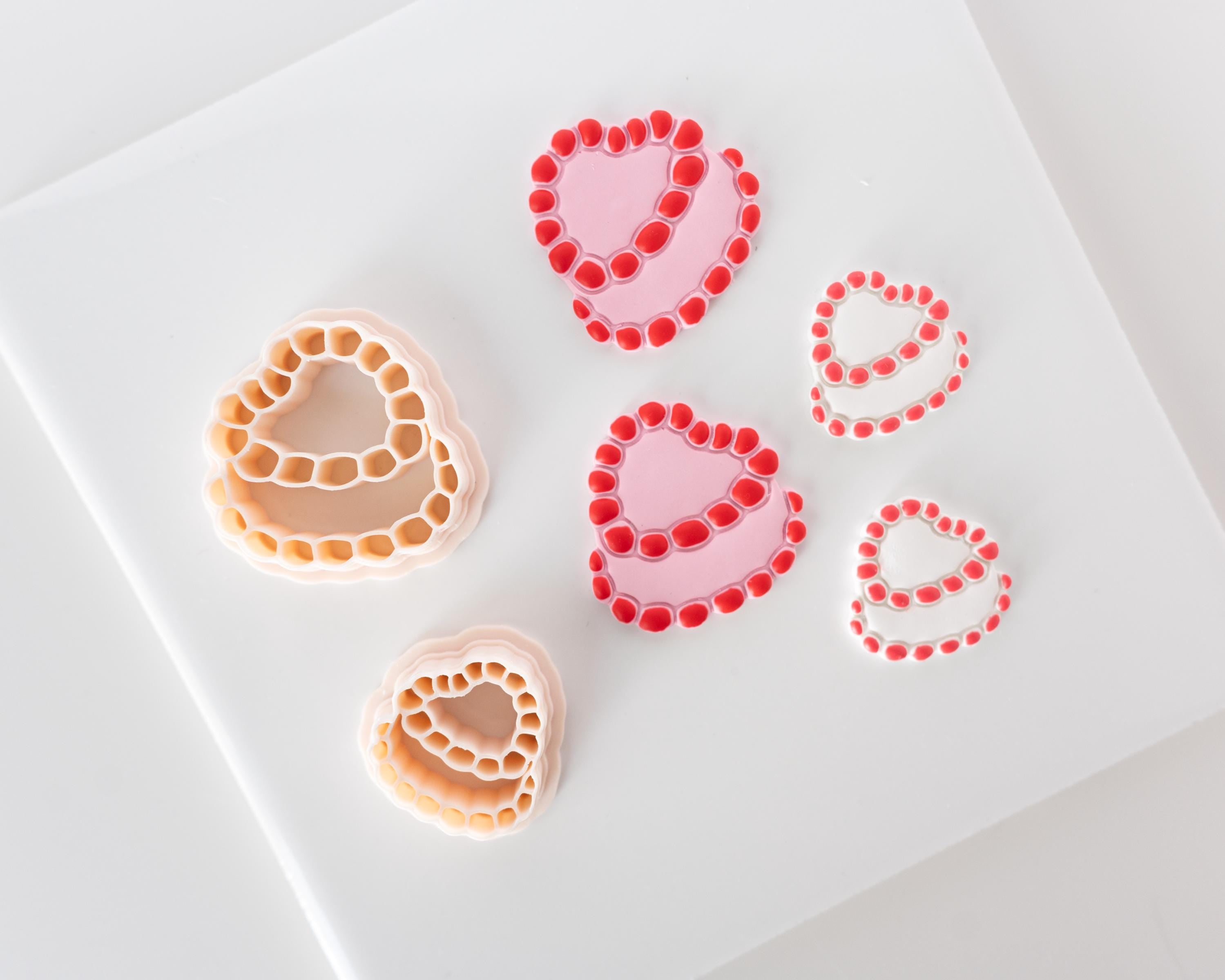 Vintage Valentine's Heart Cake