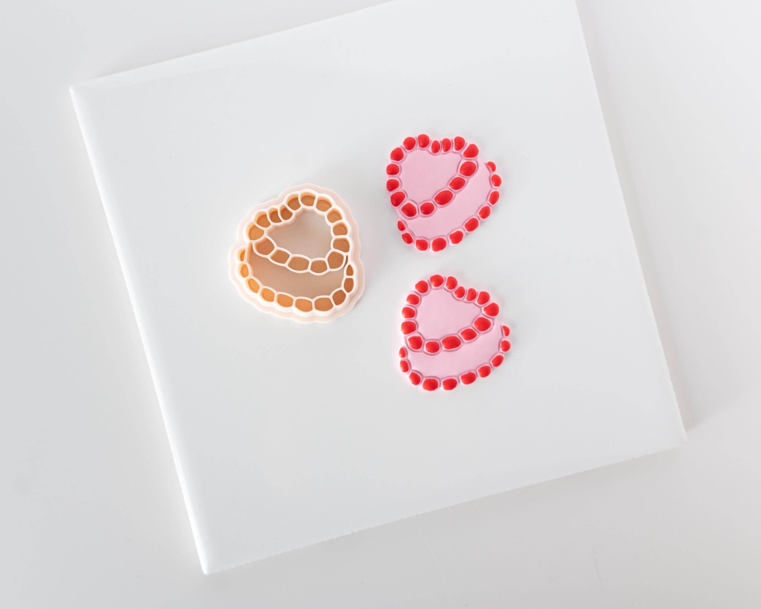 Vintage Valentine's Heart Cake