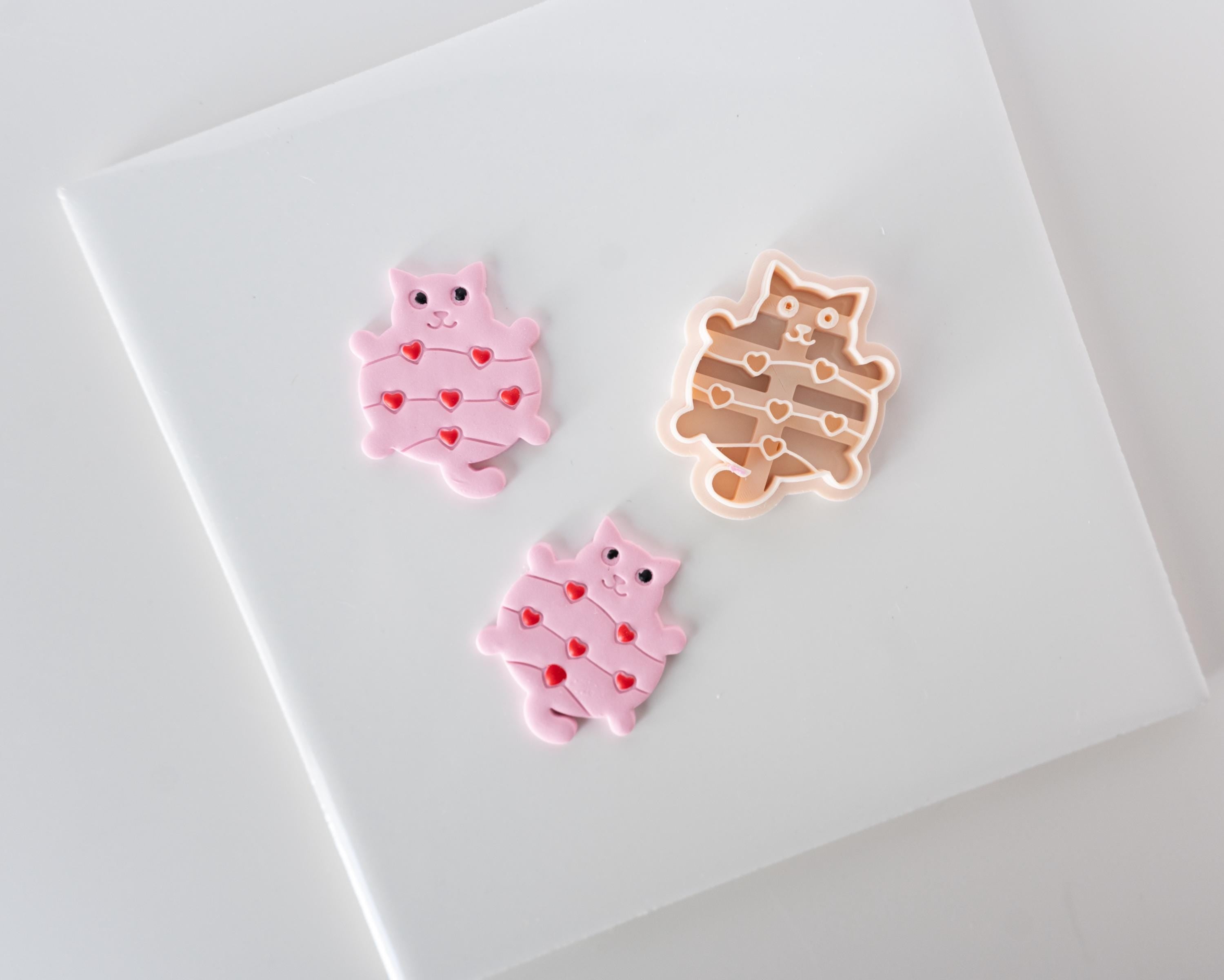 Cat with Heart Strings