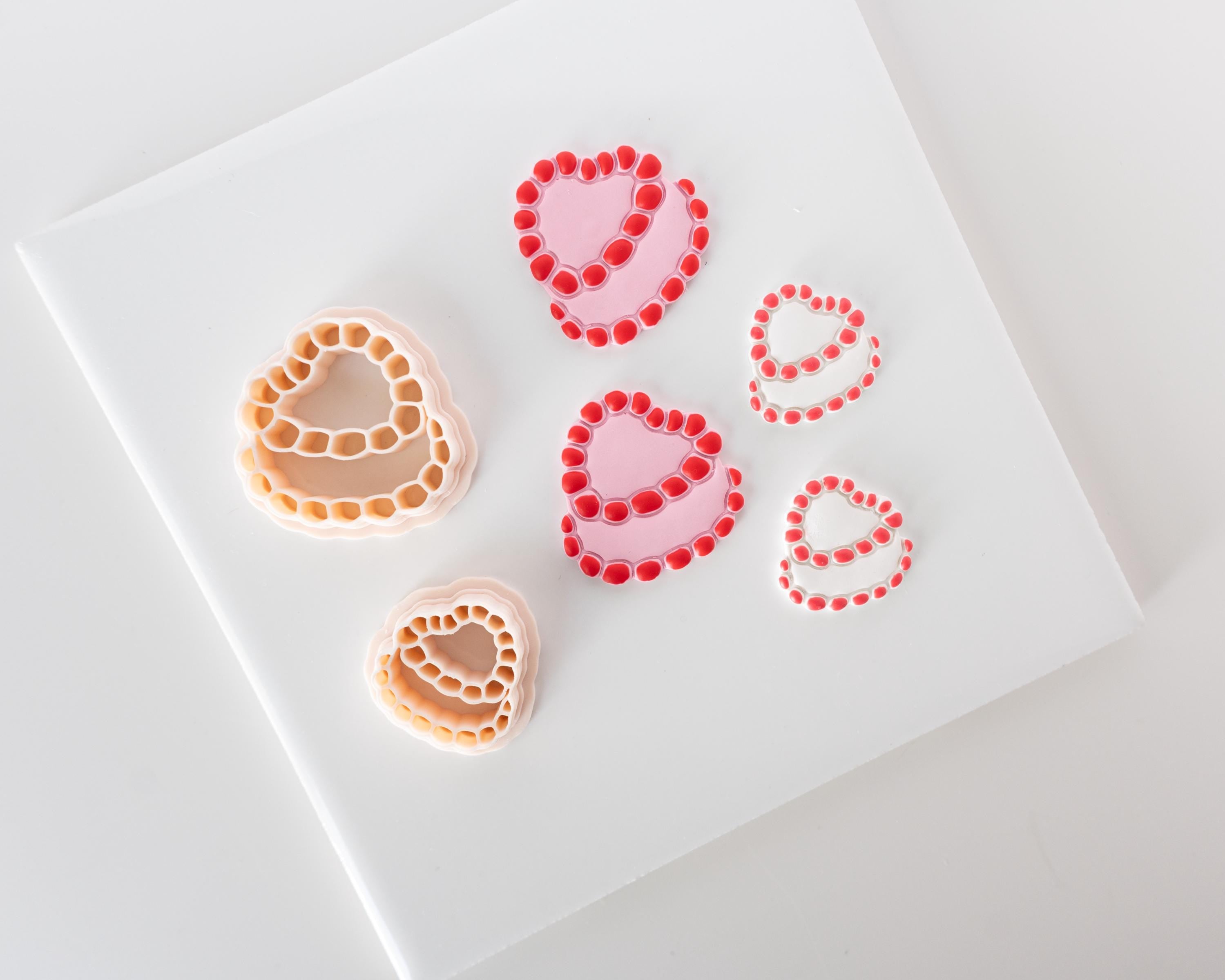 Vintage Valentine's Heart Cake