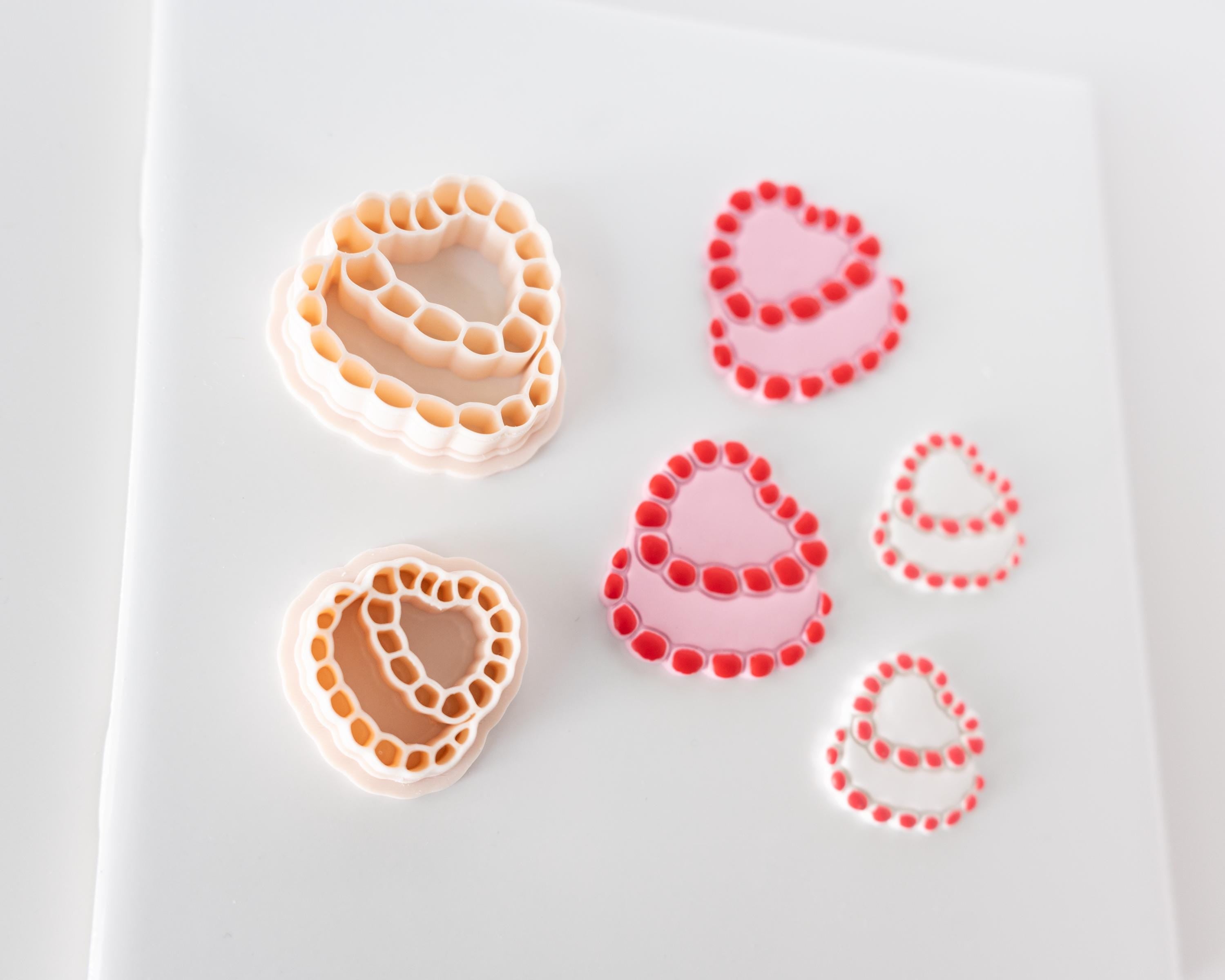 Vintage Valentine's Heart Cake