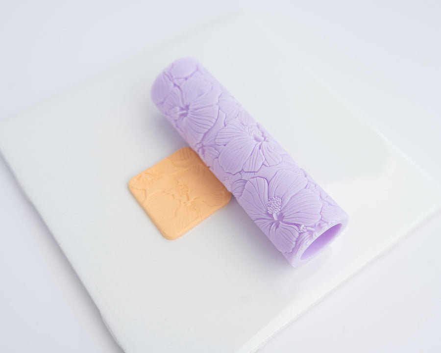 Hibiscus Roller - Resin Texture Roller