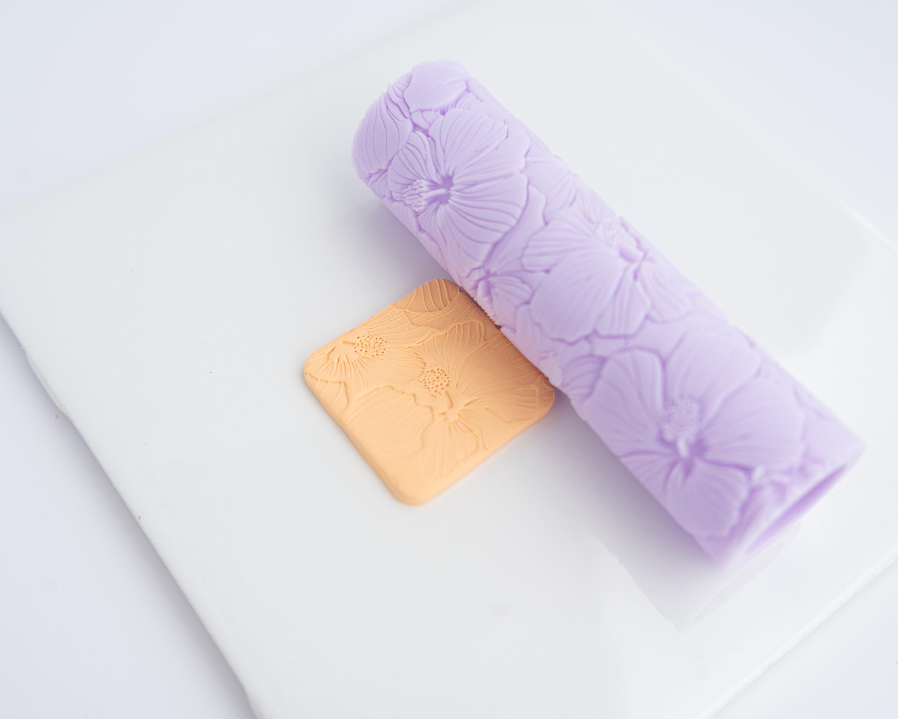 Hibiscus Roller - Resin Texture Roller