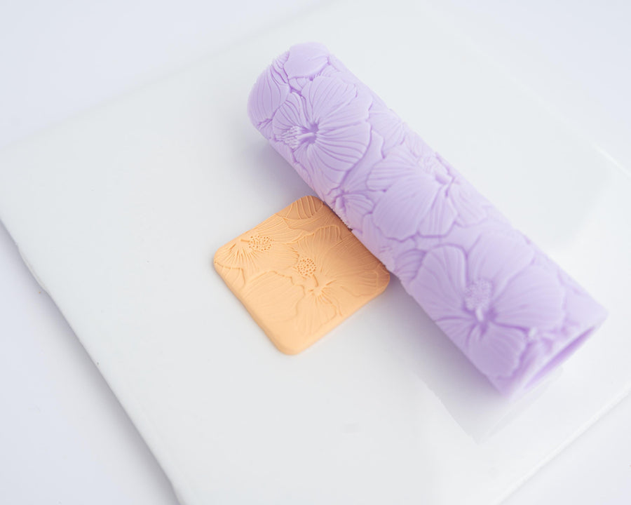 Hibiscus Roller - Resin Texture Roller