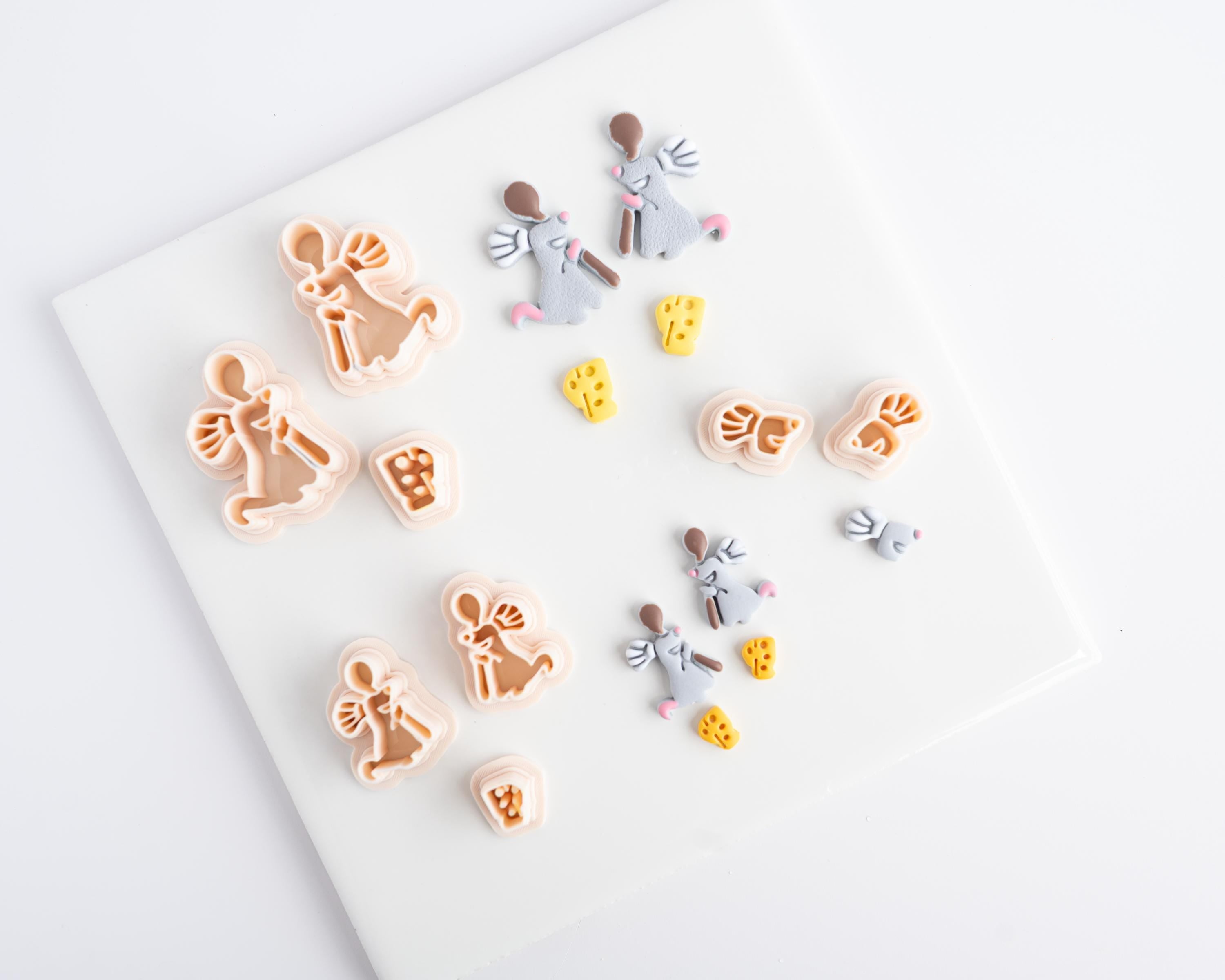 Cooking Rat Dangle - Mirrored 3-piece set