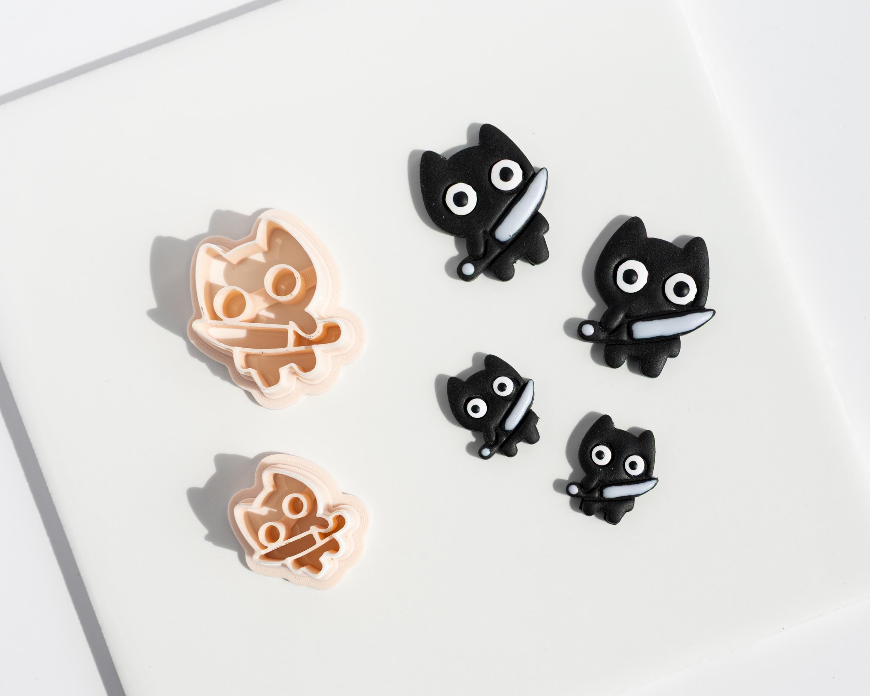 Dagger Kitty, Frog and Chick - Clay Cutter