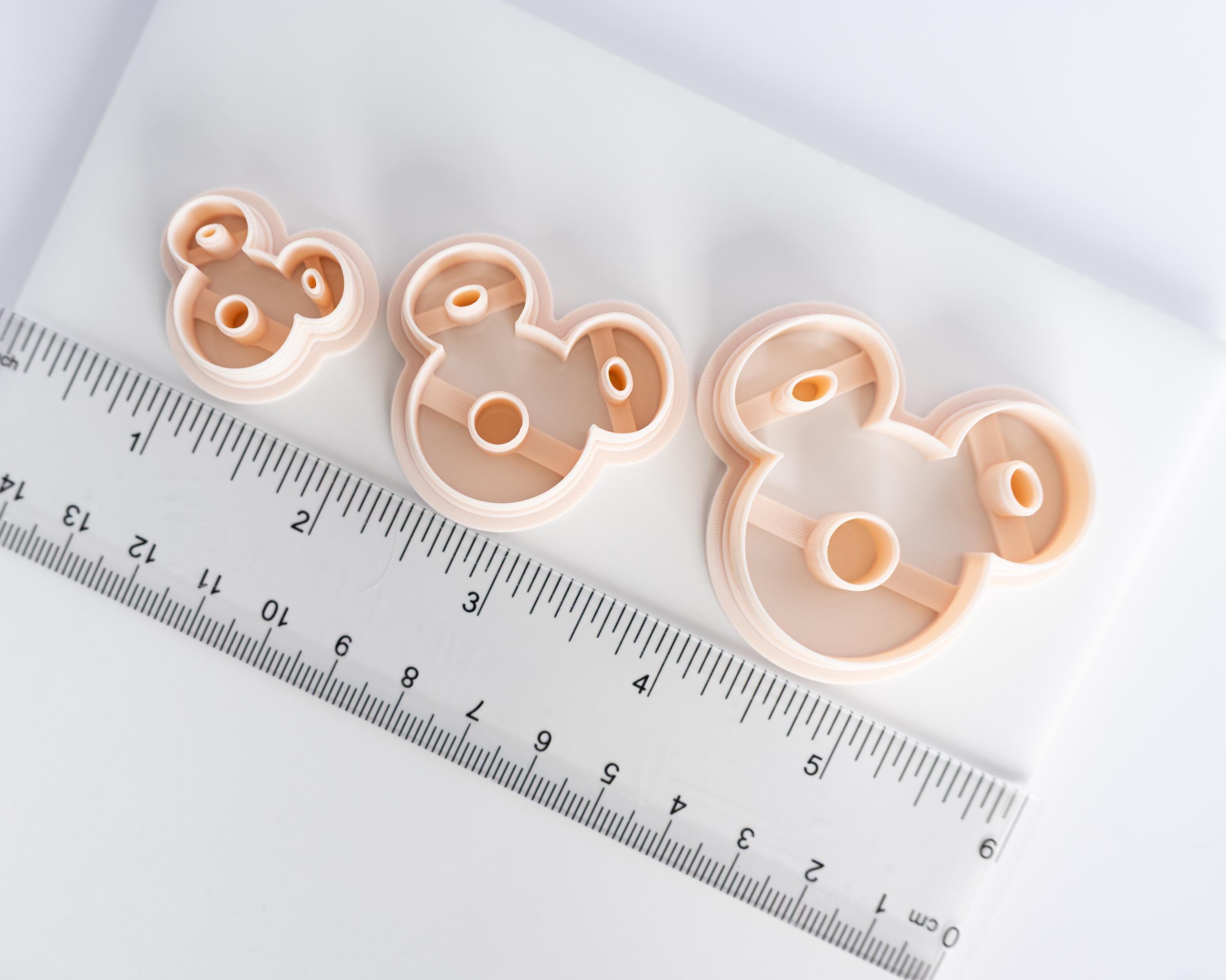 Iced Mouse Ear Cookie - 2 Piece Clay Cutter