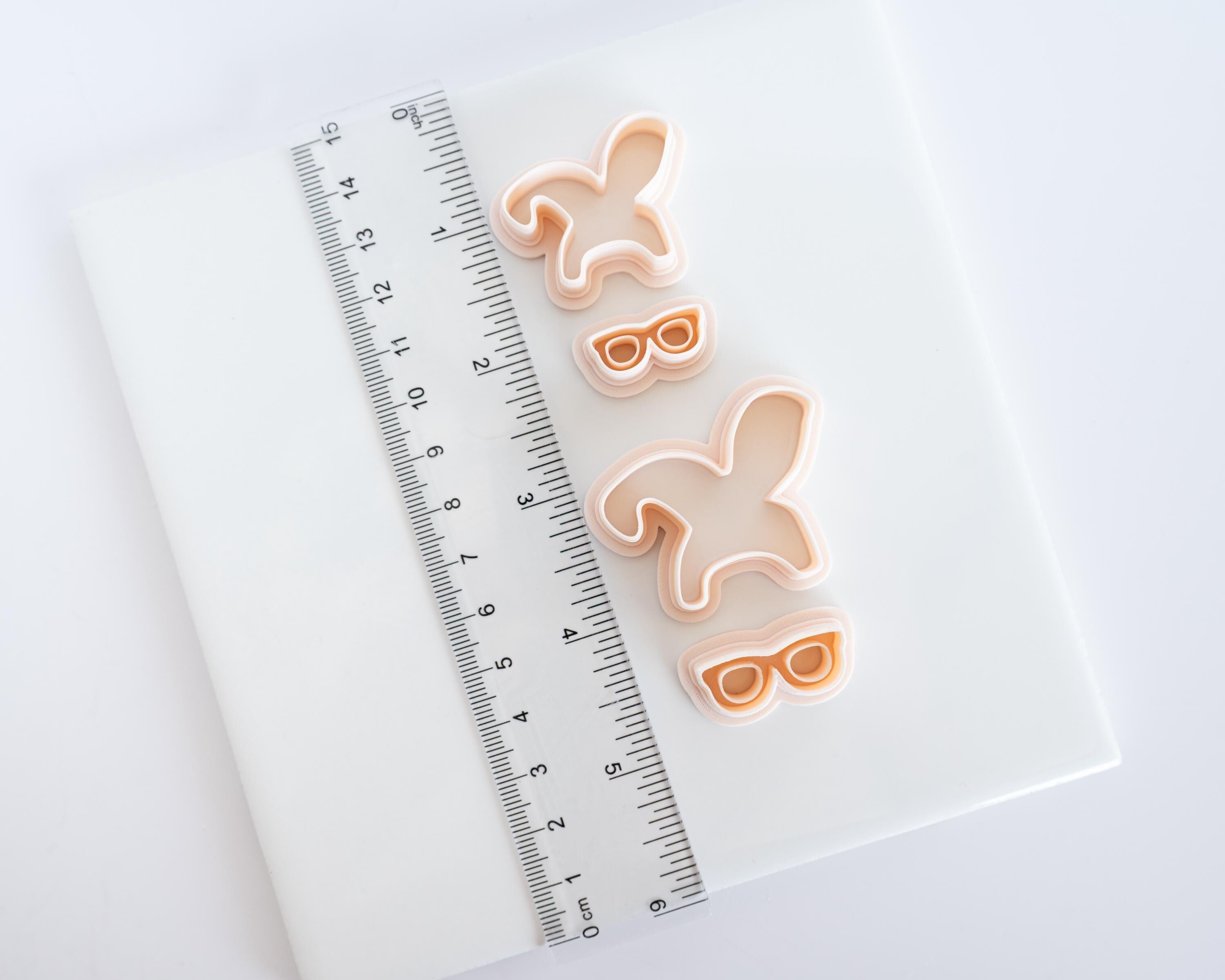 Bunny Ears and Glasses - Christmas Story Dangle 2-piece set