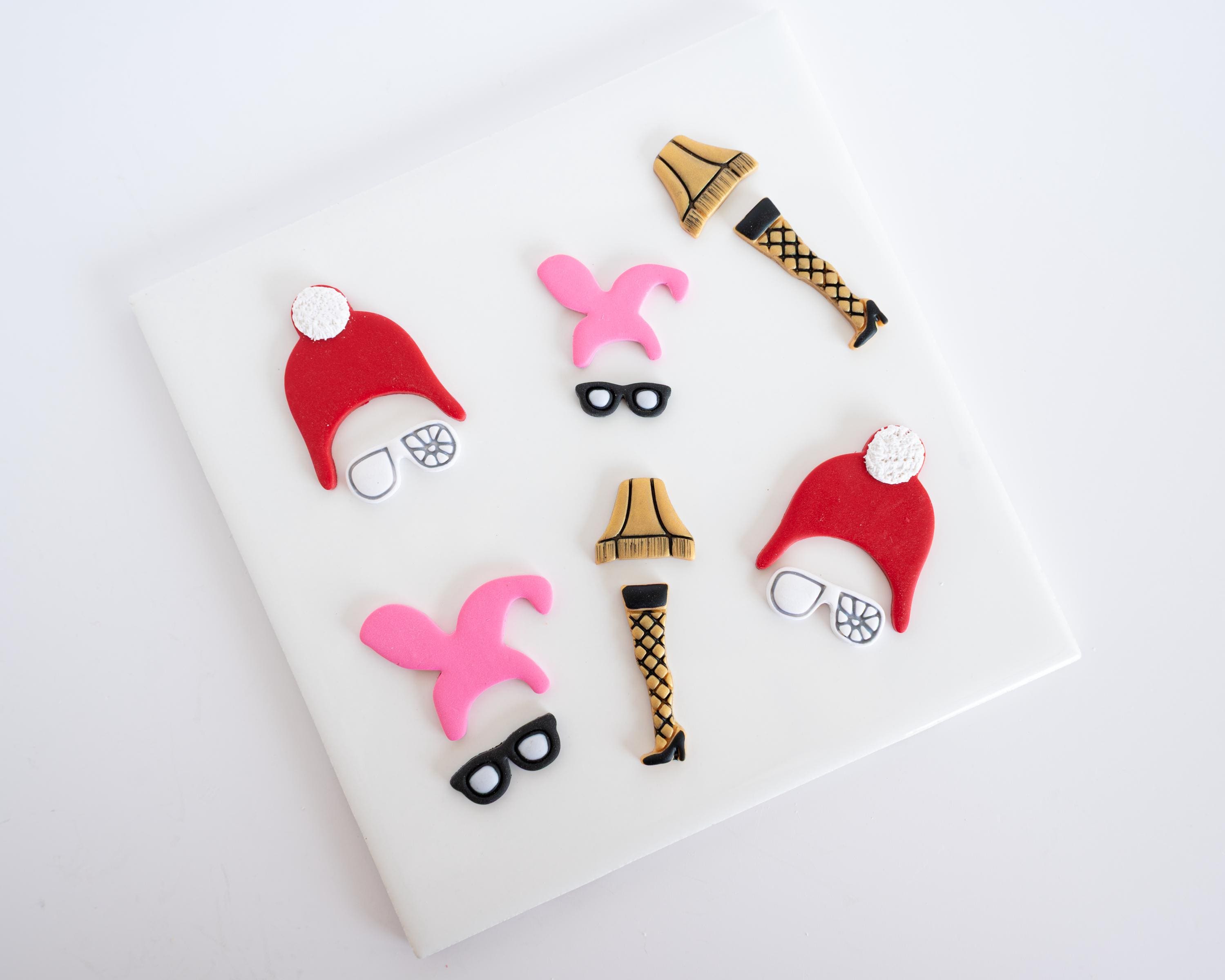 Bunny Ears and Glasses - Christmas Story Dangle 2-piece set