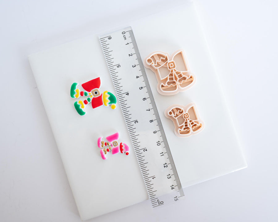 Elf Ribbon - Bow Christmas Clay Cutter