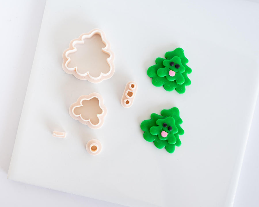 Melted Christmas Tree - Kawaii Christmas Clay Cutter