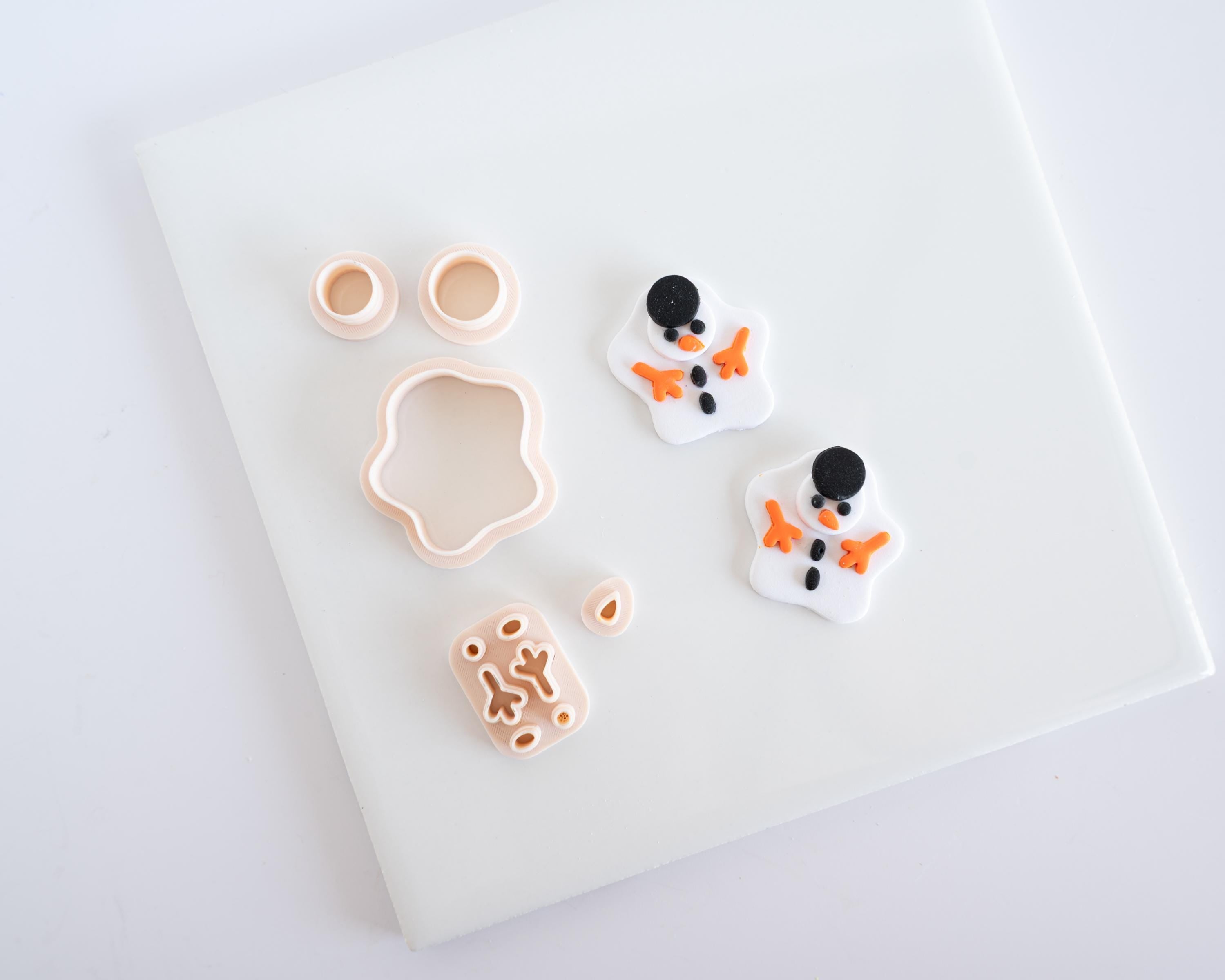 Melted Snowman - Kawaii Christmas Clay Cutter