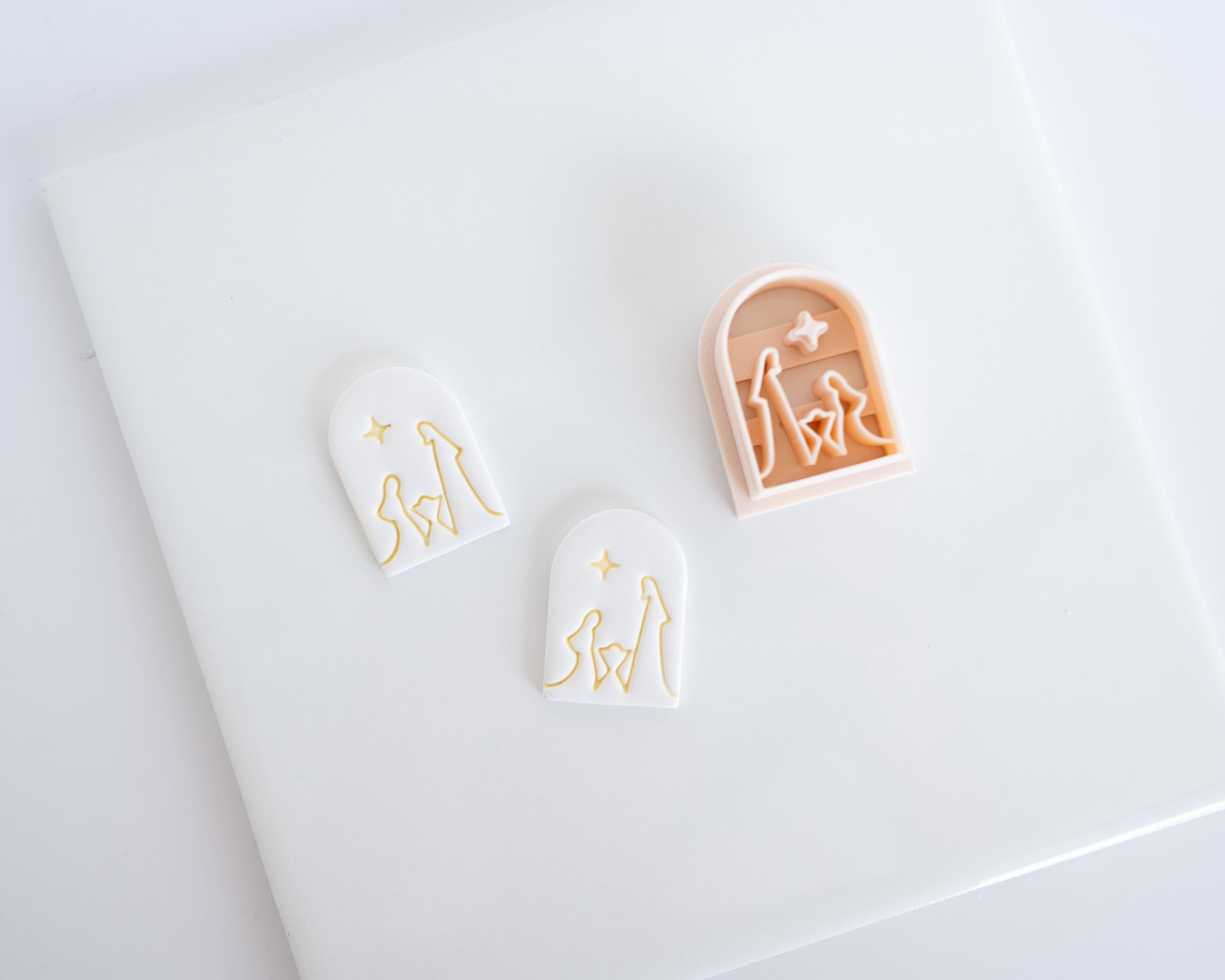 Nativity Scene Arch - Christmas Clay Cutter