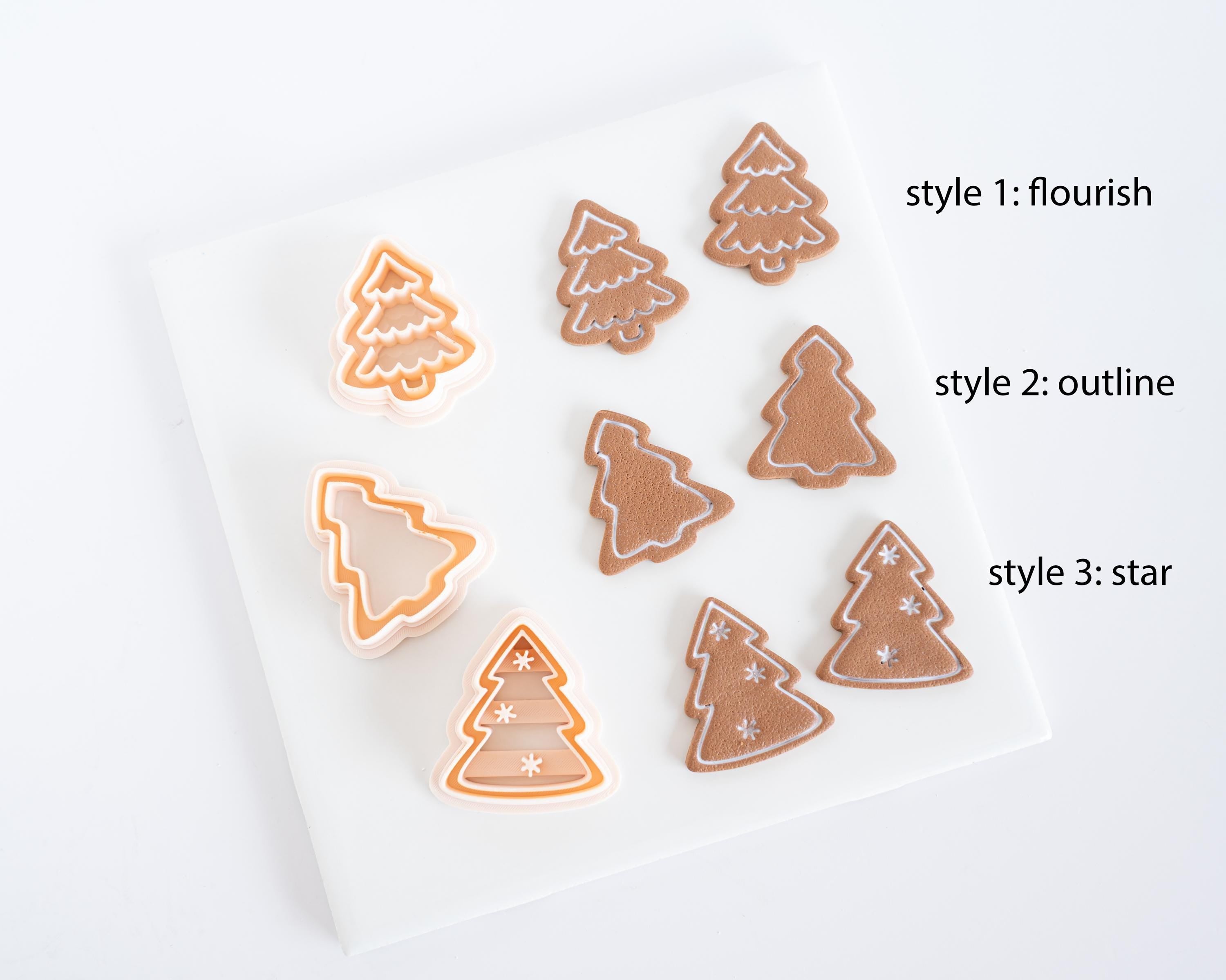 Gingerbread Christmas Tree - Christmas Clay Cutter