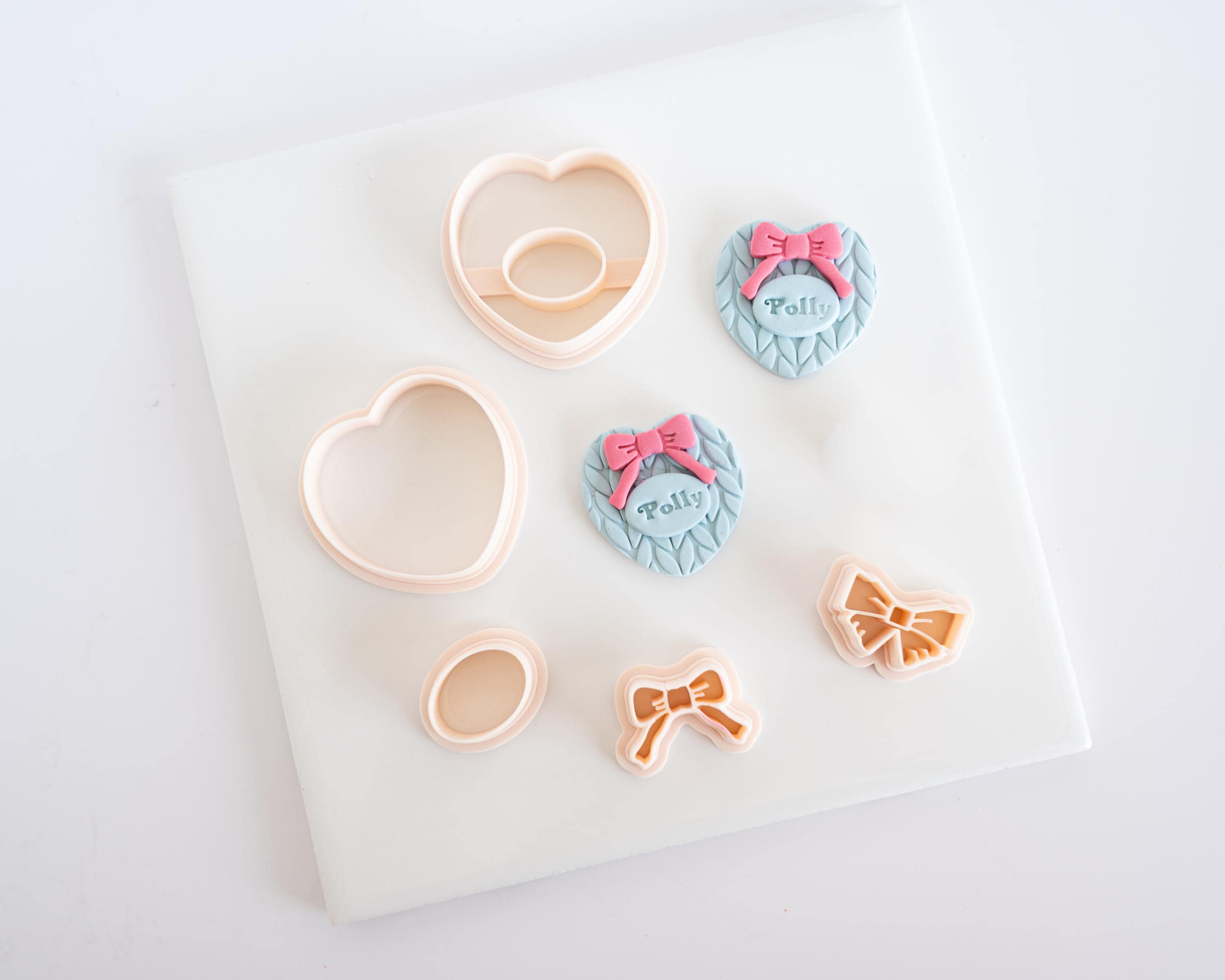 Pollys Heart - Create your own Heart - 5 Piece Clay Cutter Set