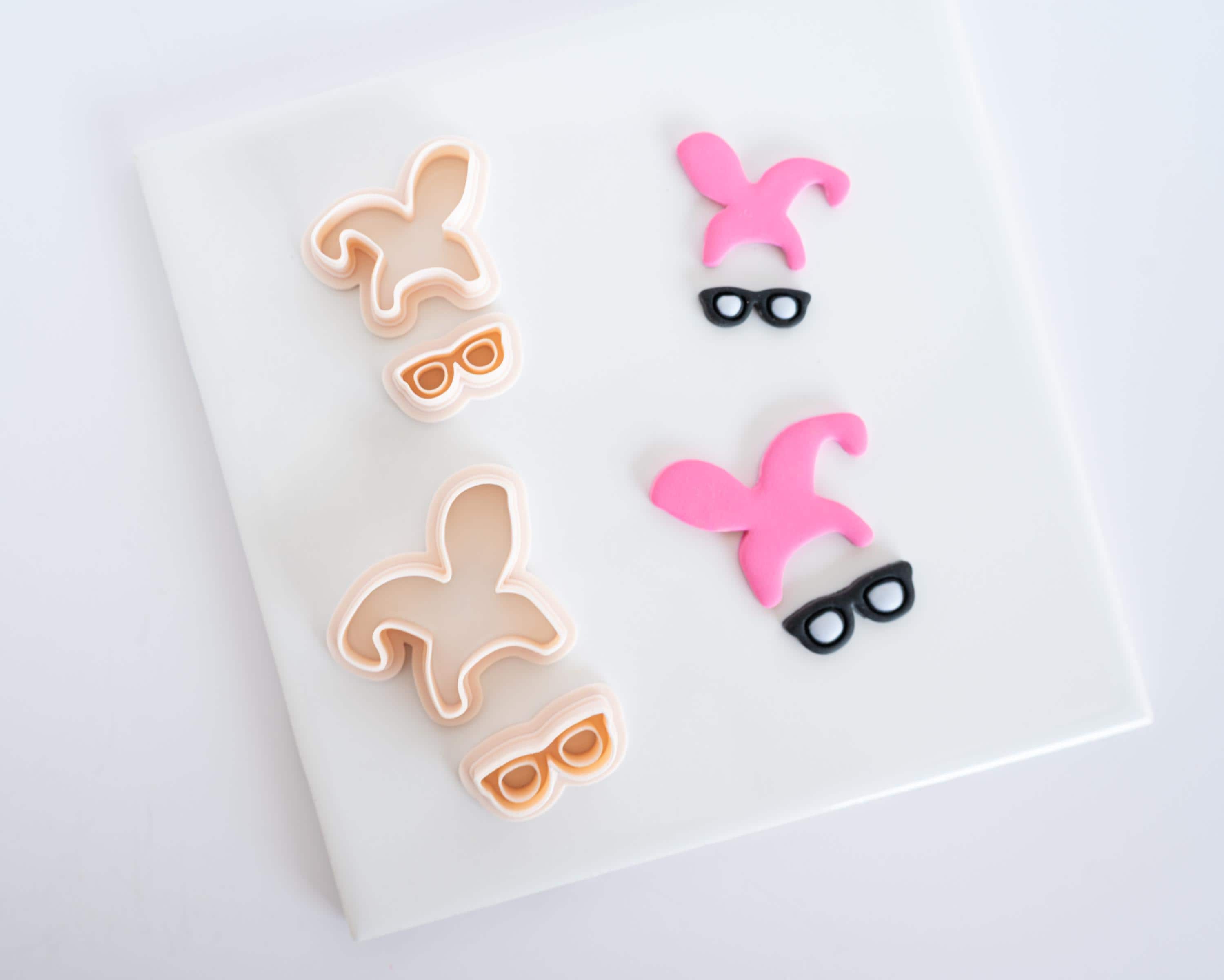 Bunny Ears and Glasses - Christmas Story Dangle 2-piece set