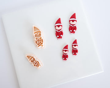 Sitting Elf - Christmas Clay Cutter