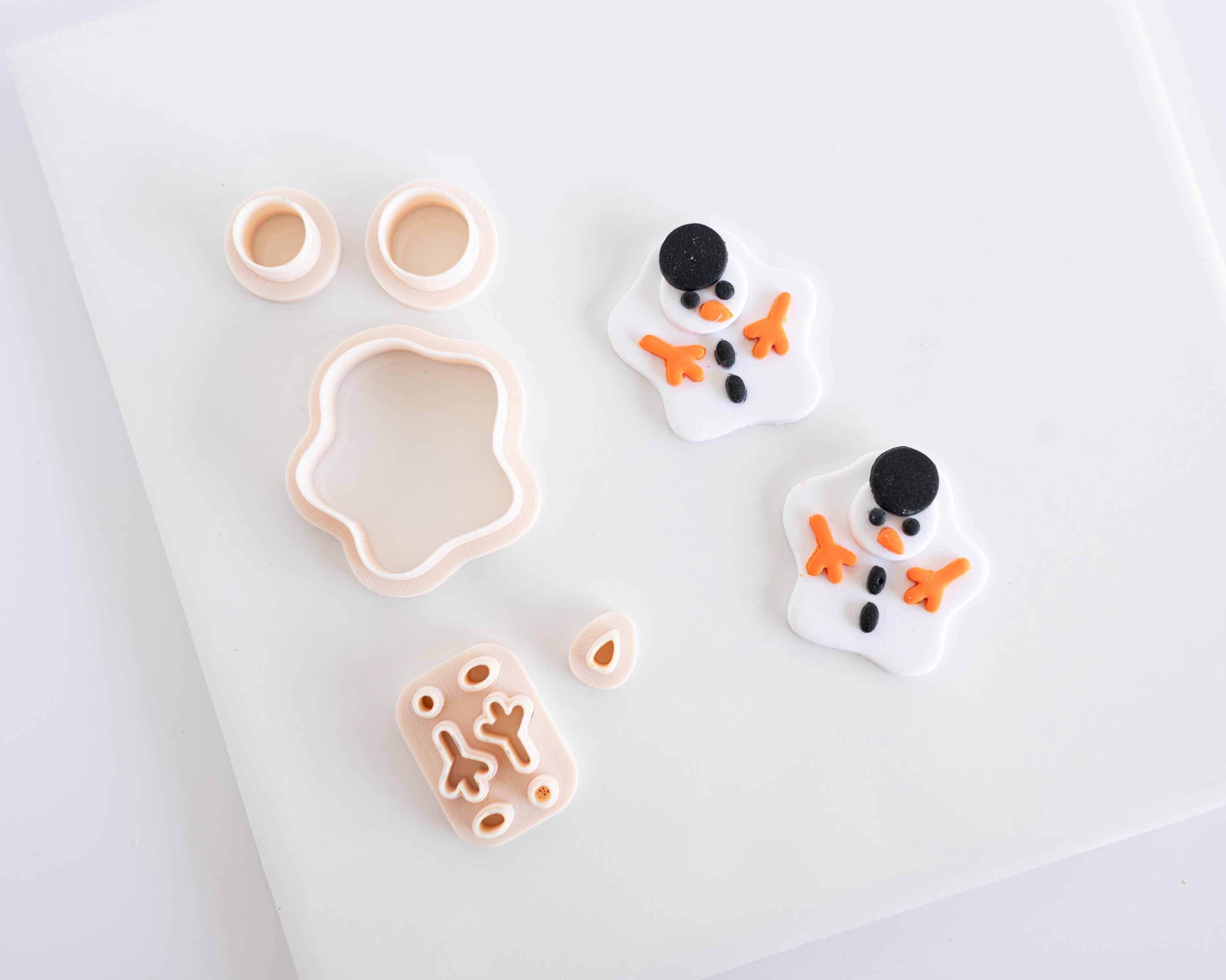 Melted Snowman - Kawaii Christmas Clay Cutter