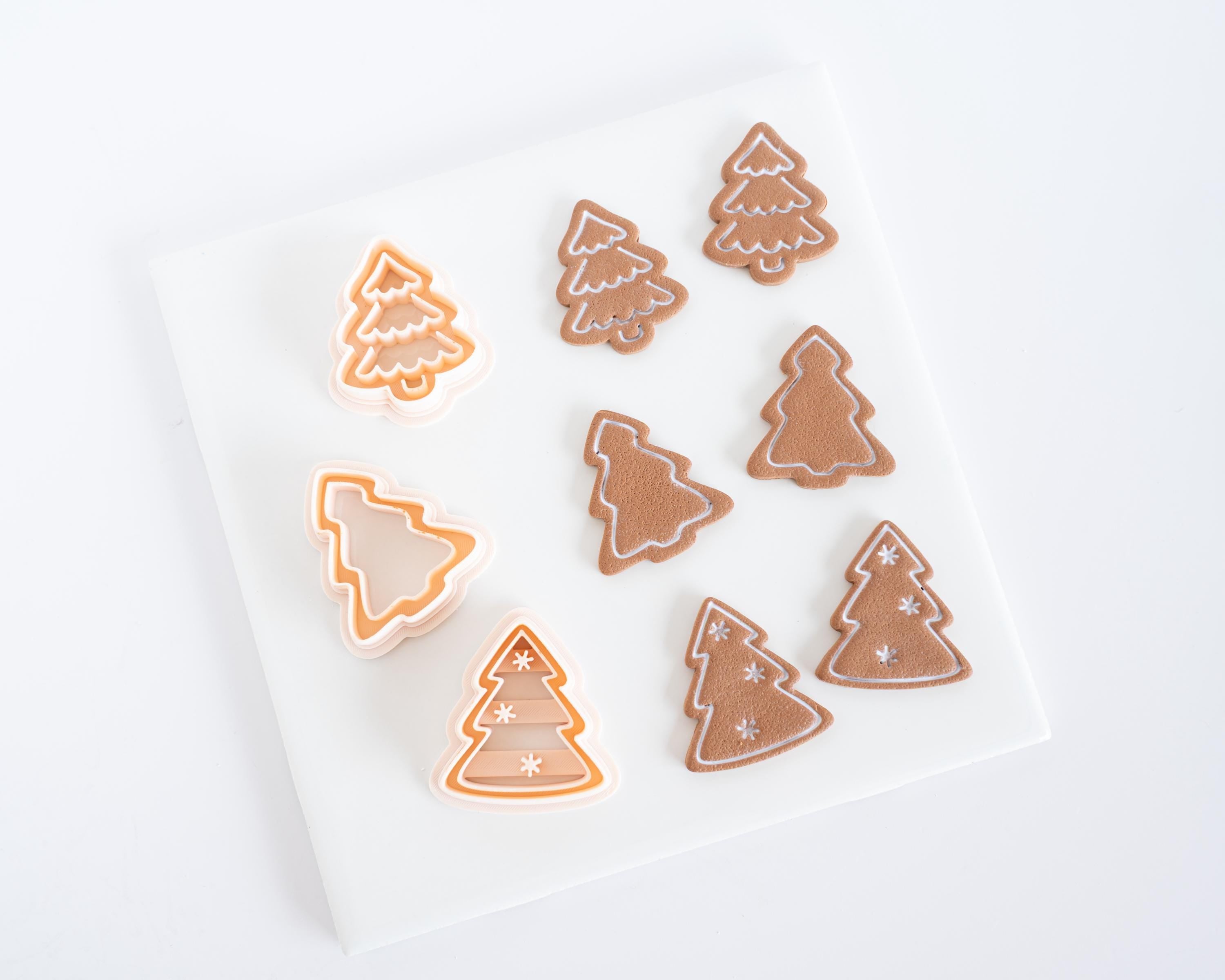 Gingerbread Christmas Tree - Christmas Clay Cutter
