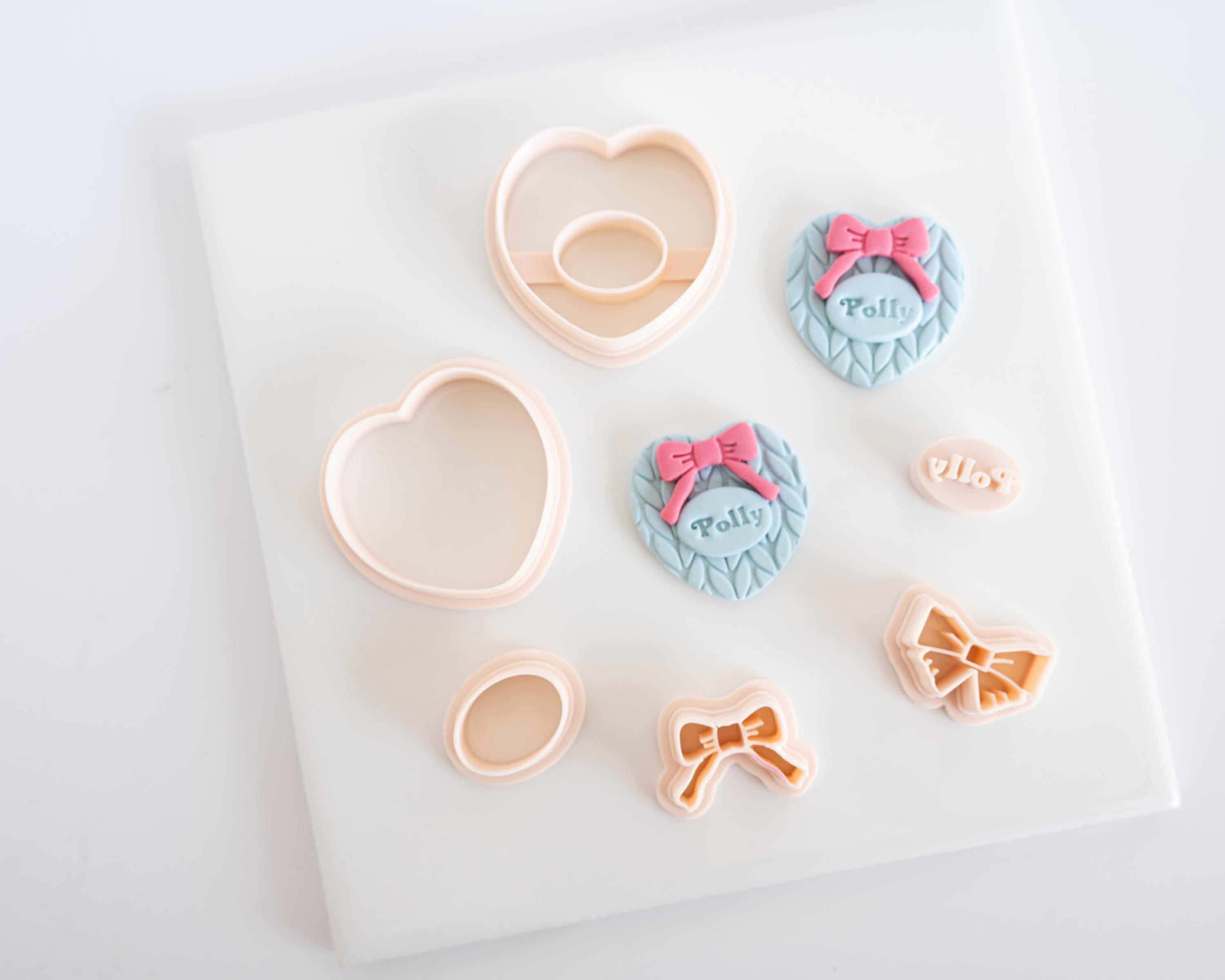 Pollys Heart - Create your own Heart - 5 Piece Clay Cutter Set
