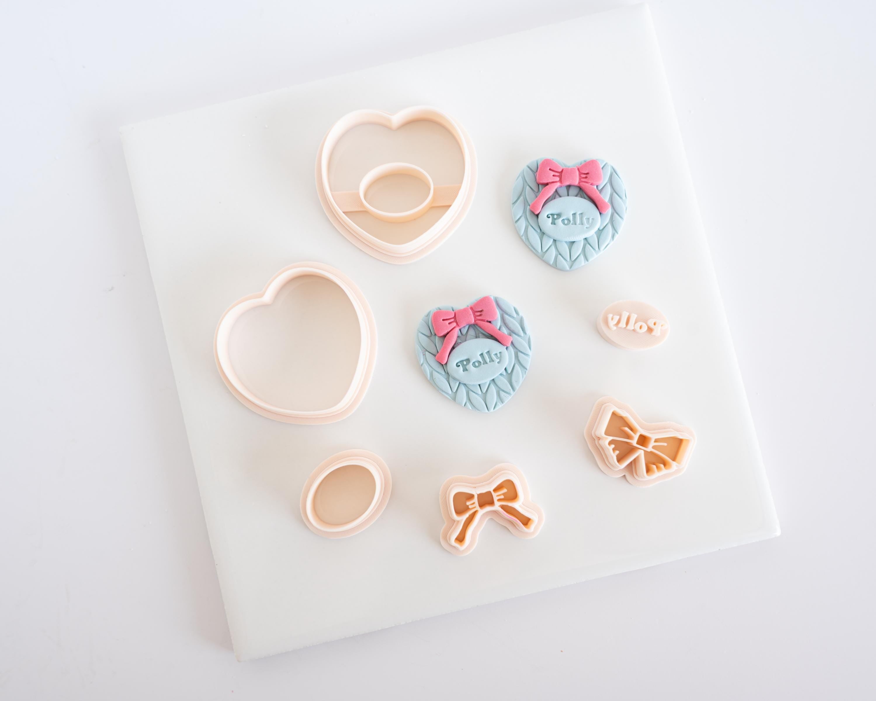 Pollys Heart - Create your own Heart - 5 Piece Clay Cutter Set