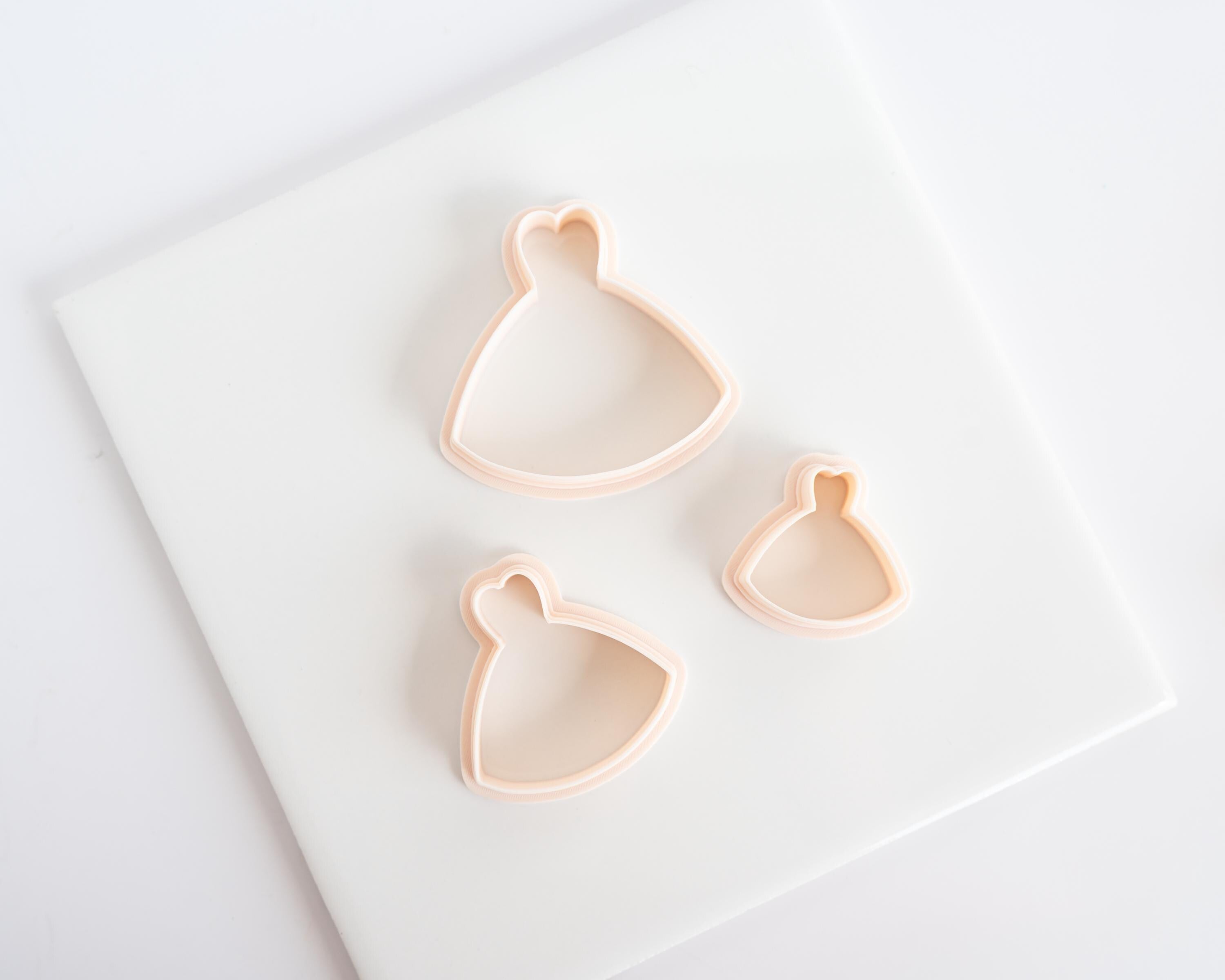 Paper Doll Dress Set - Mix and Match - Make your own - 8 Pc Clay Cutter