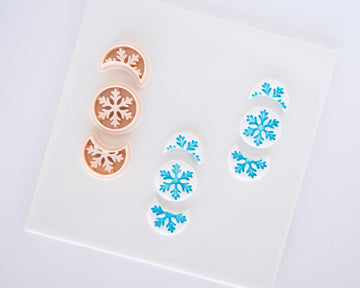 Moon Phases Snowflake Set - 3 Piece Clay Cutters