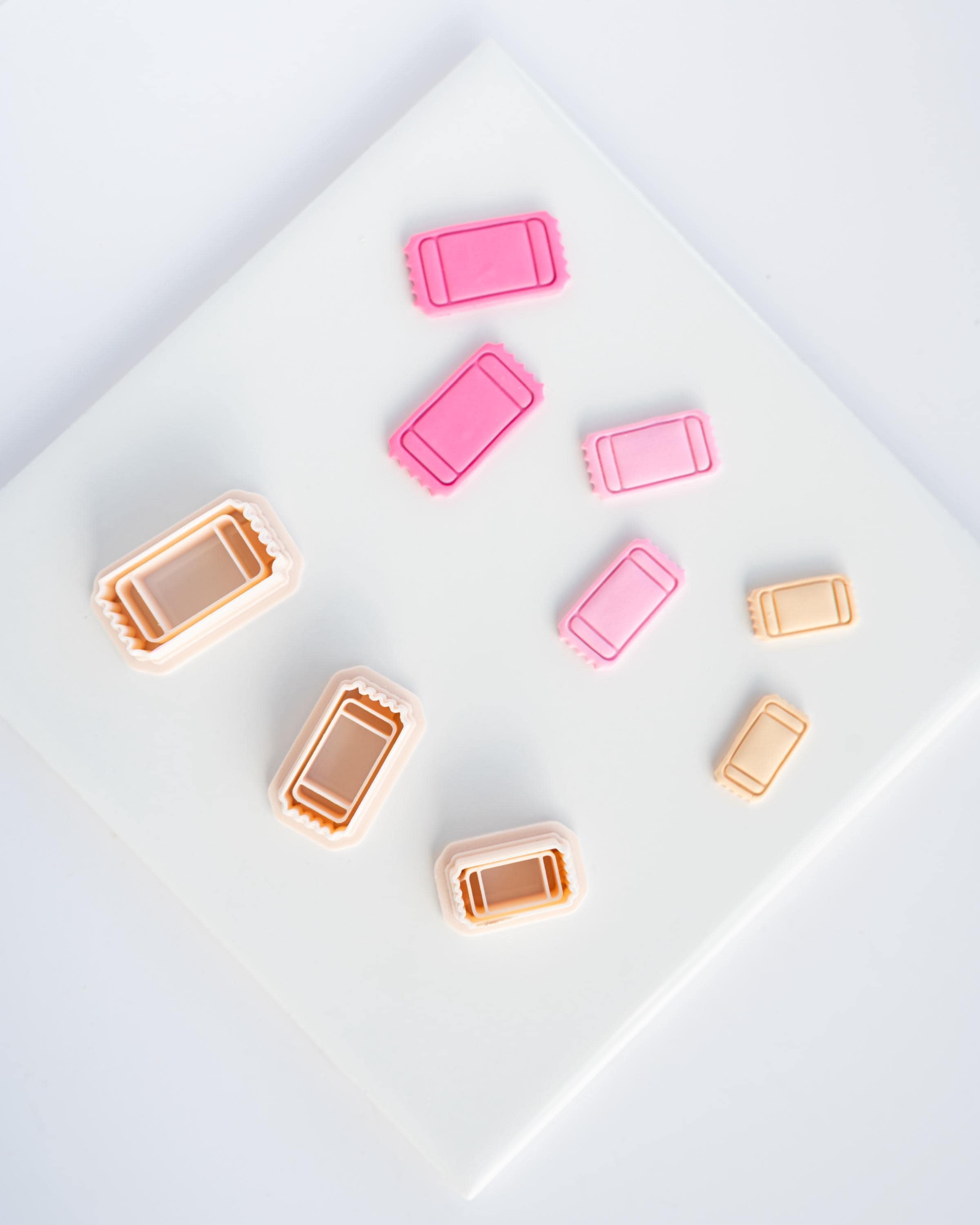 Ticket Stub Clay Cutter - Admit One and Blank Options