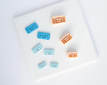 Ticket Stub Clay Cutter - Admit One and Blank Options