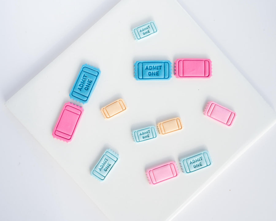 Ticket Stub Clay Cutter - Admit One and Blank Options