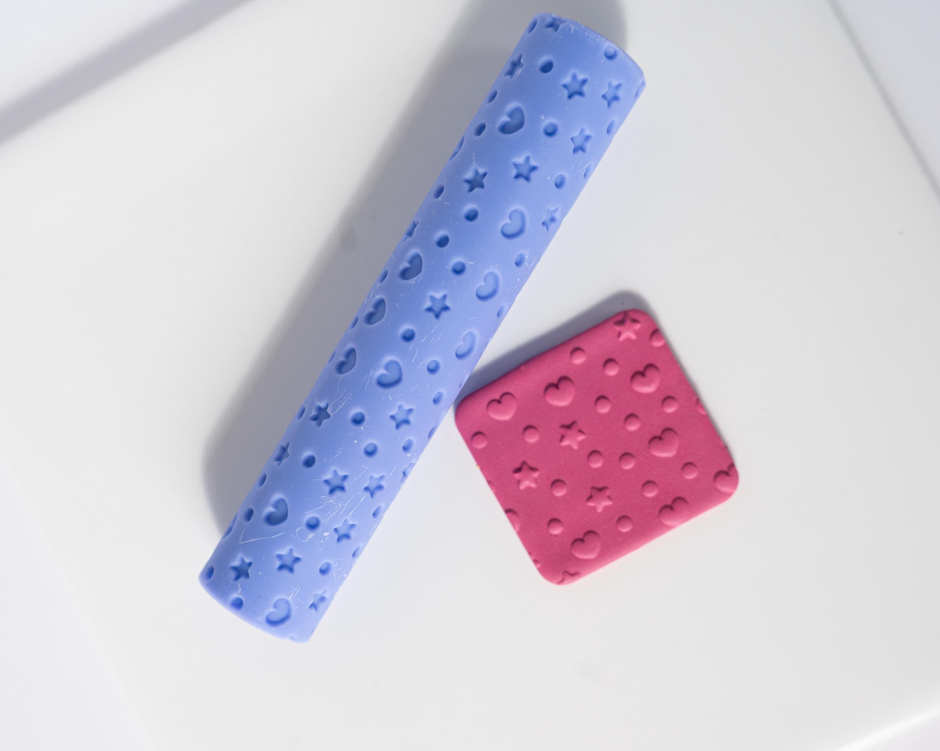 Hearts and Stars Roller - Resin Texture Roller