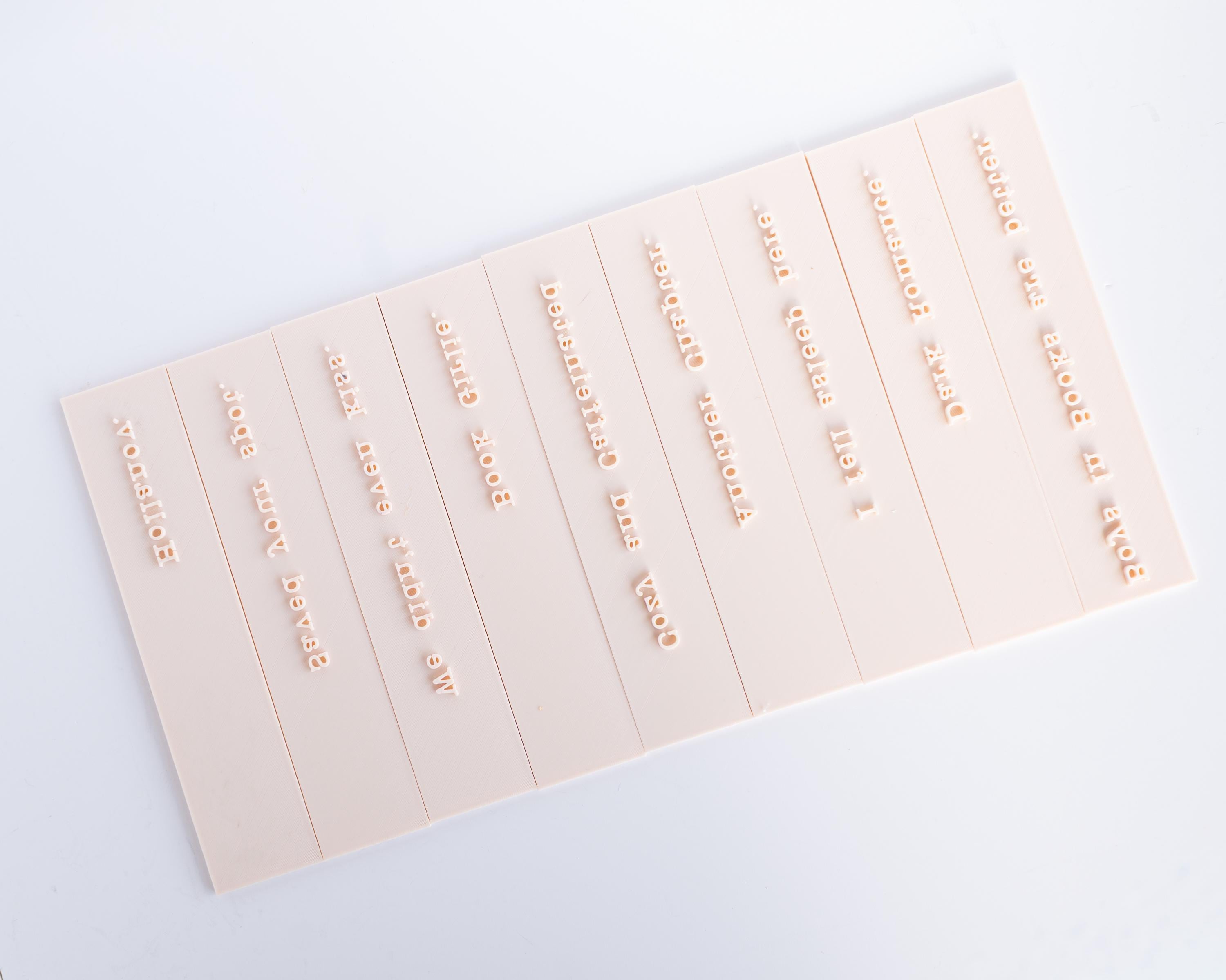 Bookmark Stamps - Long Book mark Clay Stamp for Bookish Fans