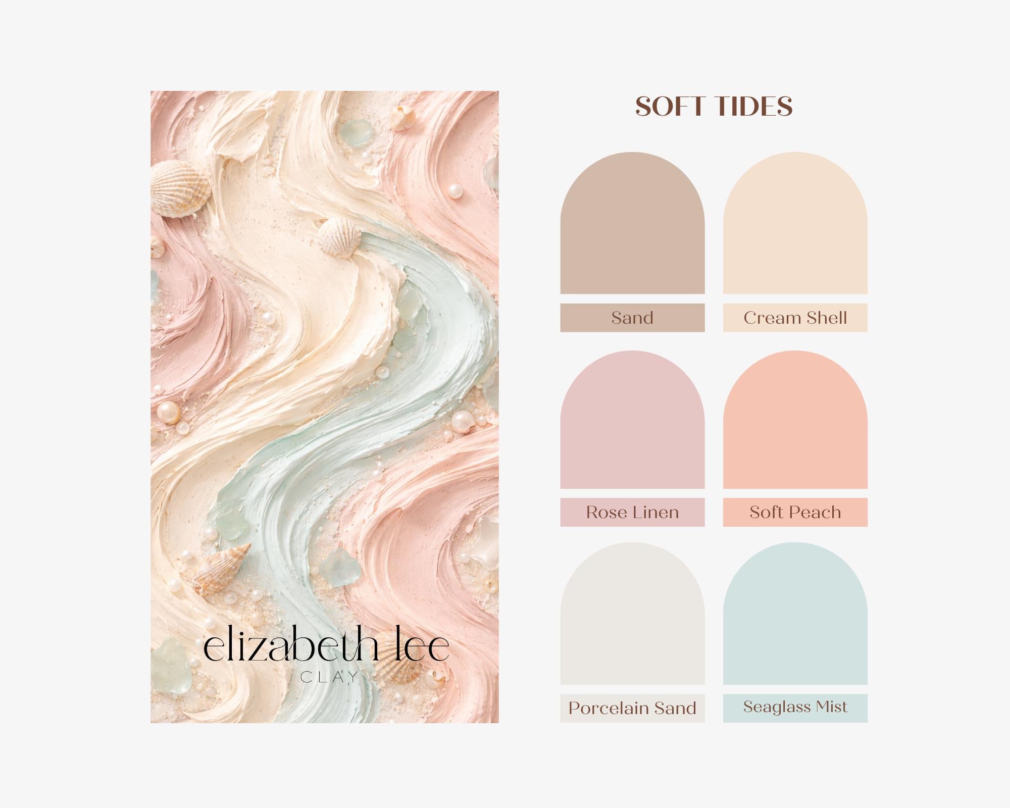 Soft Tides - Clay Color Recipe Palette for Souffle