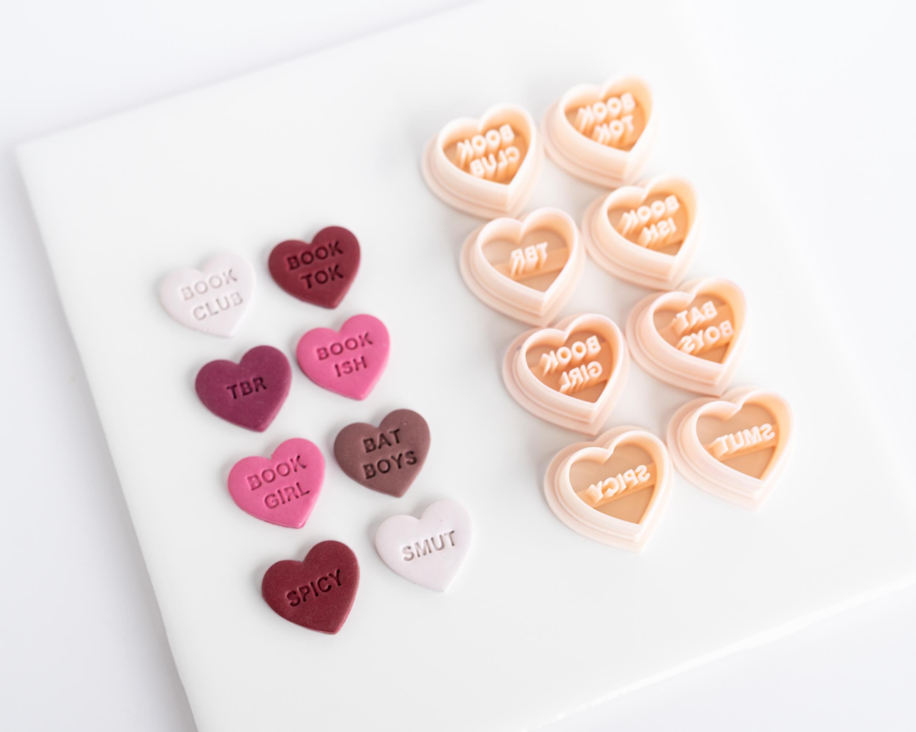 Book Conversation Heart Stamp Set (10 Piece Set)