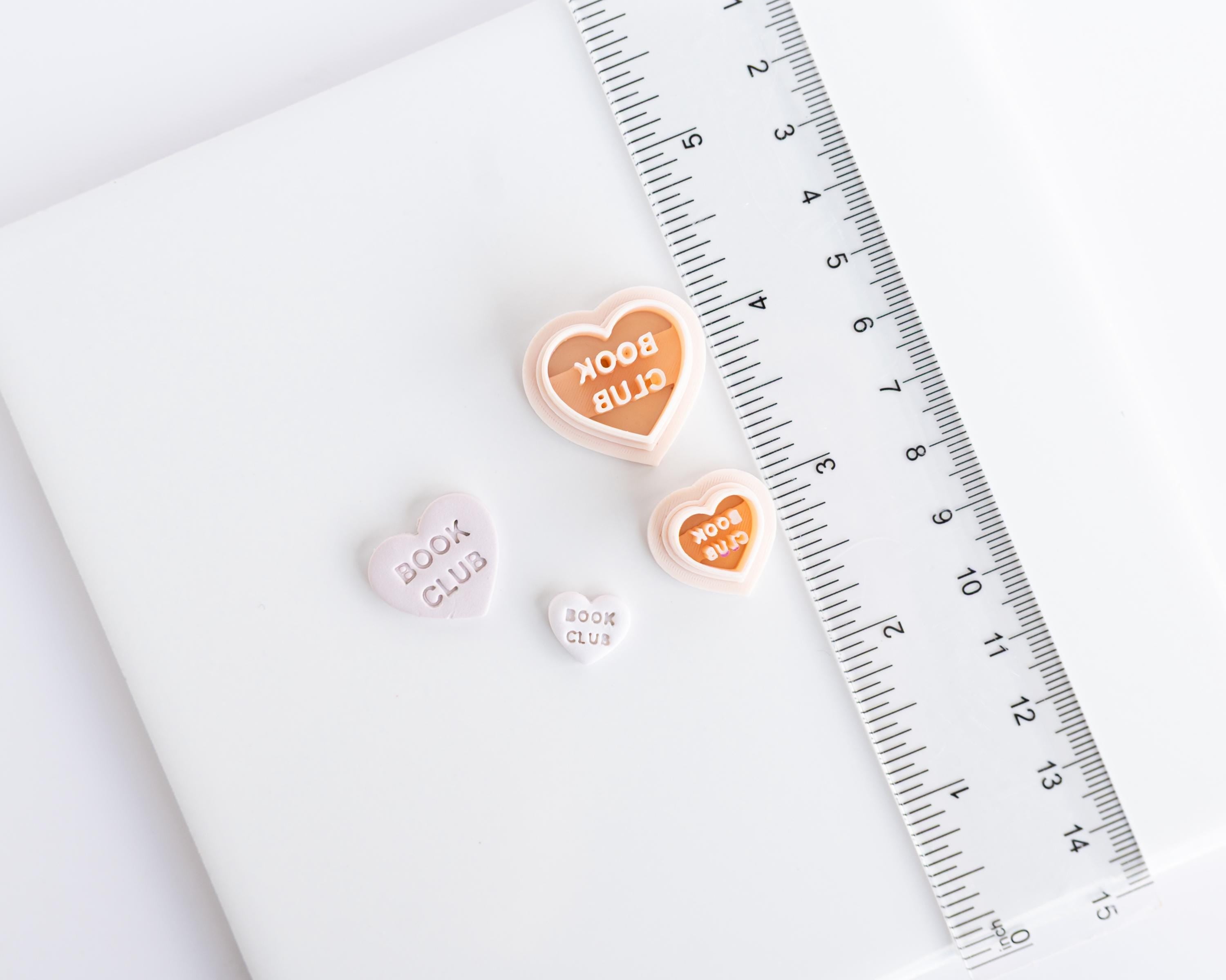 Book Conversation Heart Stamp Set (10 Piece Set)