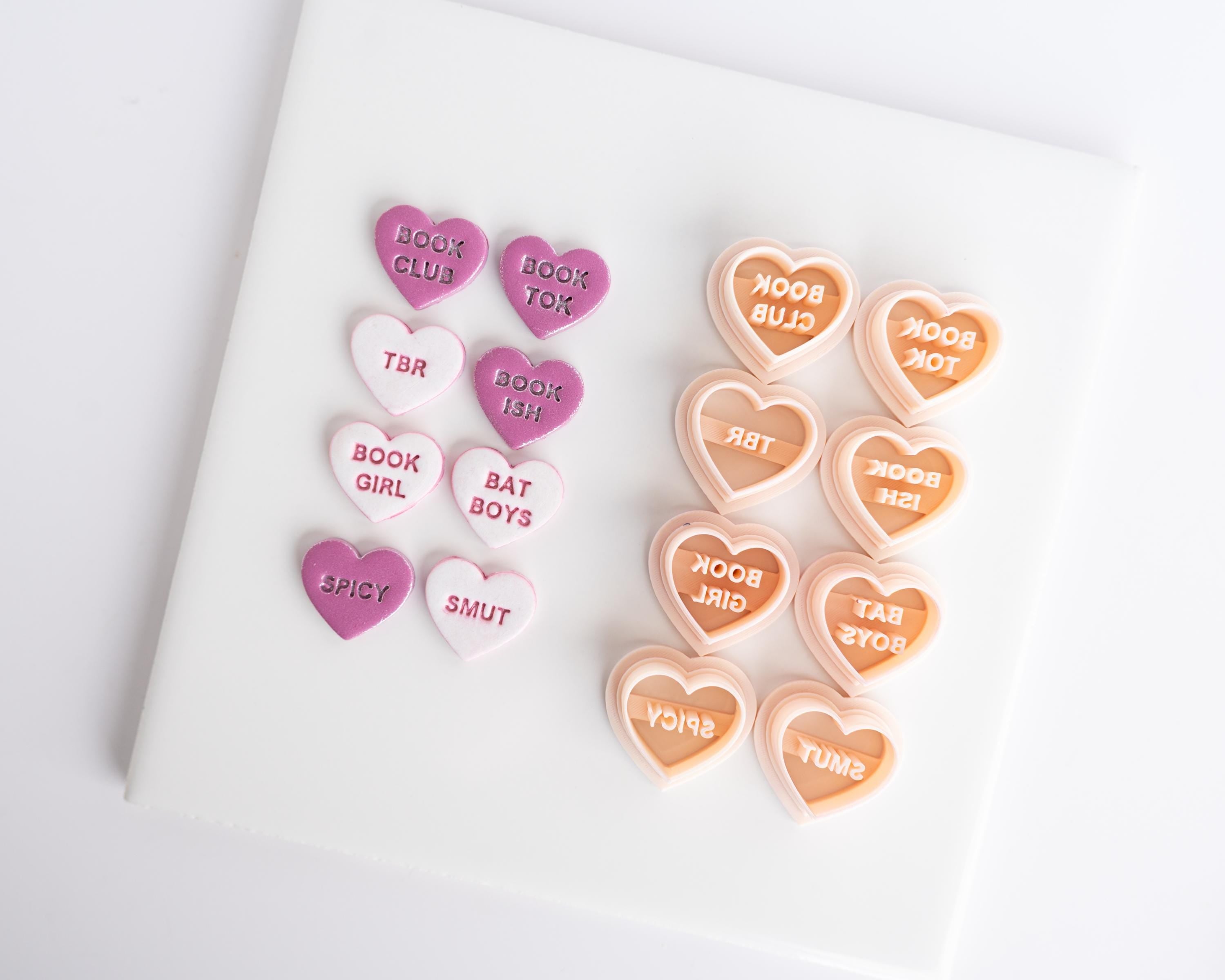 Book Conversation Heart Stamp Set (10 Piece Set)