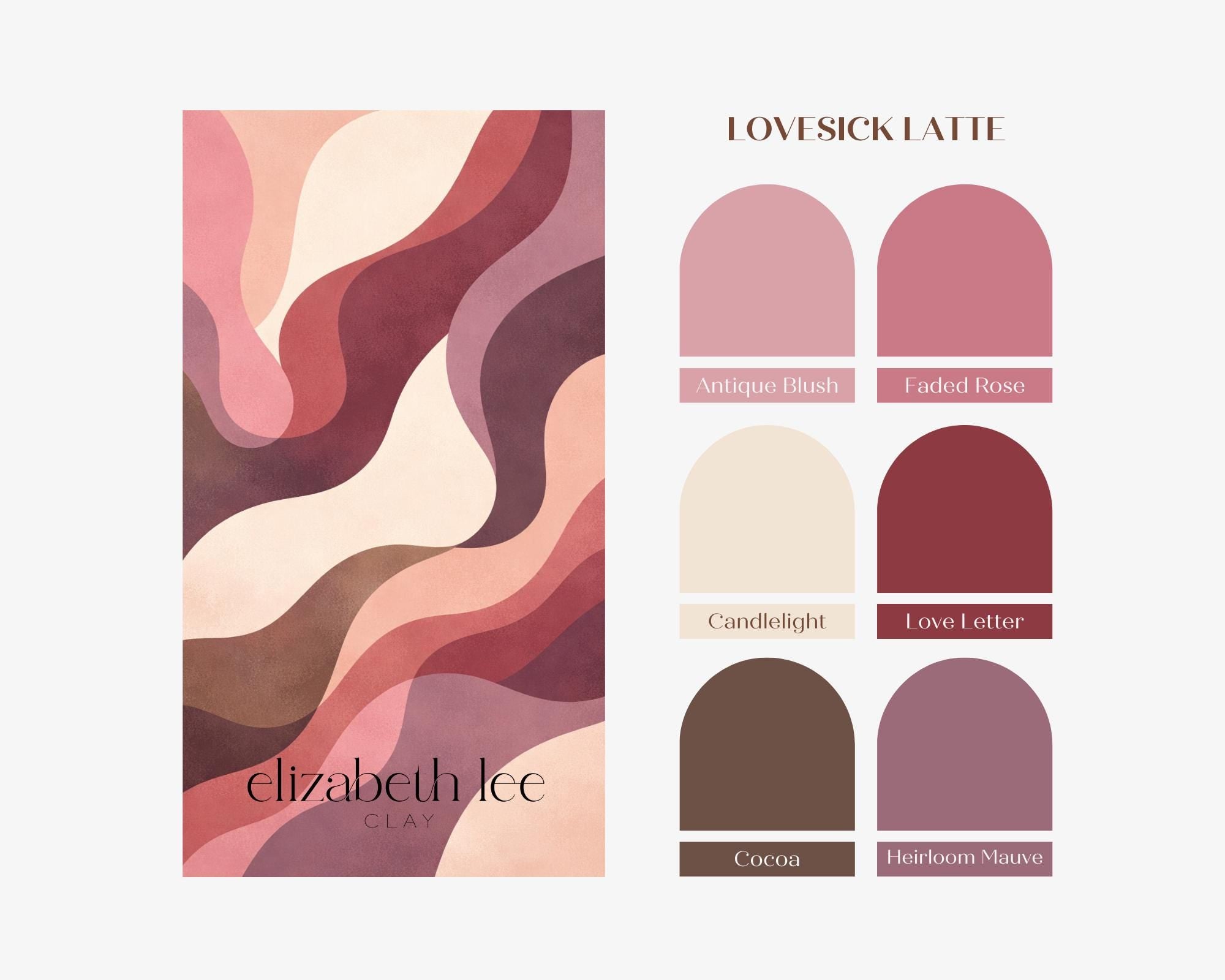 Lovesick Latte - Clay Color Recipe Palette for Souffle and Premo