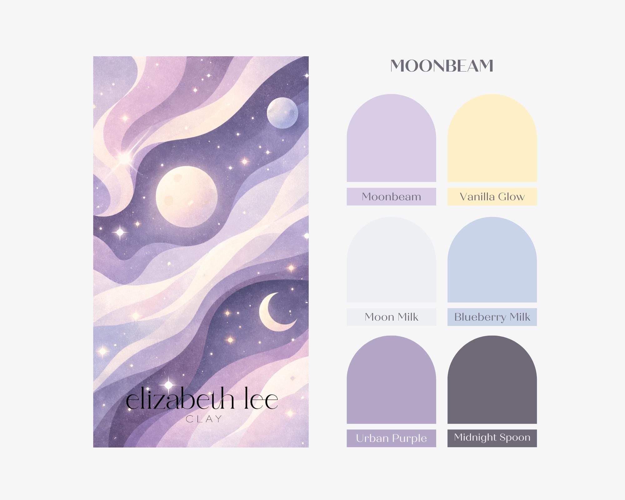 Moonbeam - Clay Color Recipe Palette for Souffle and Premo