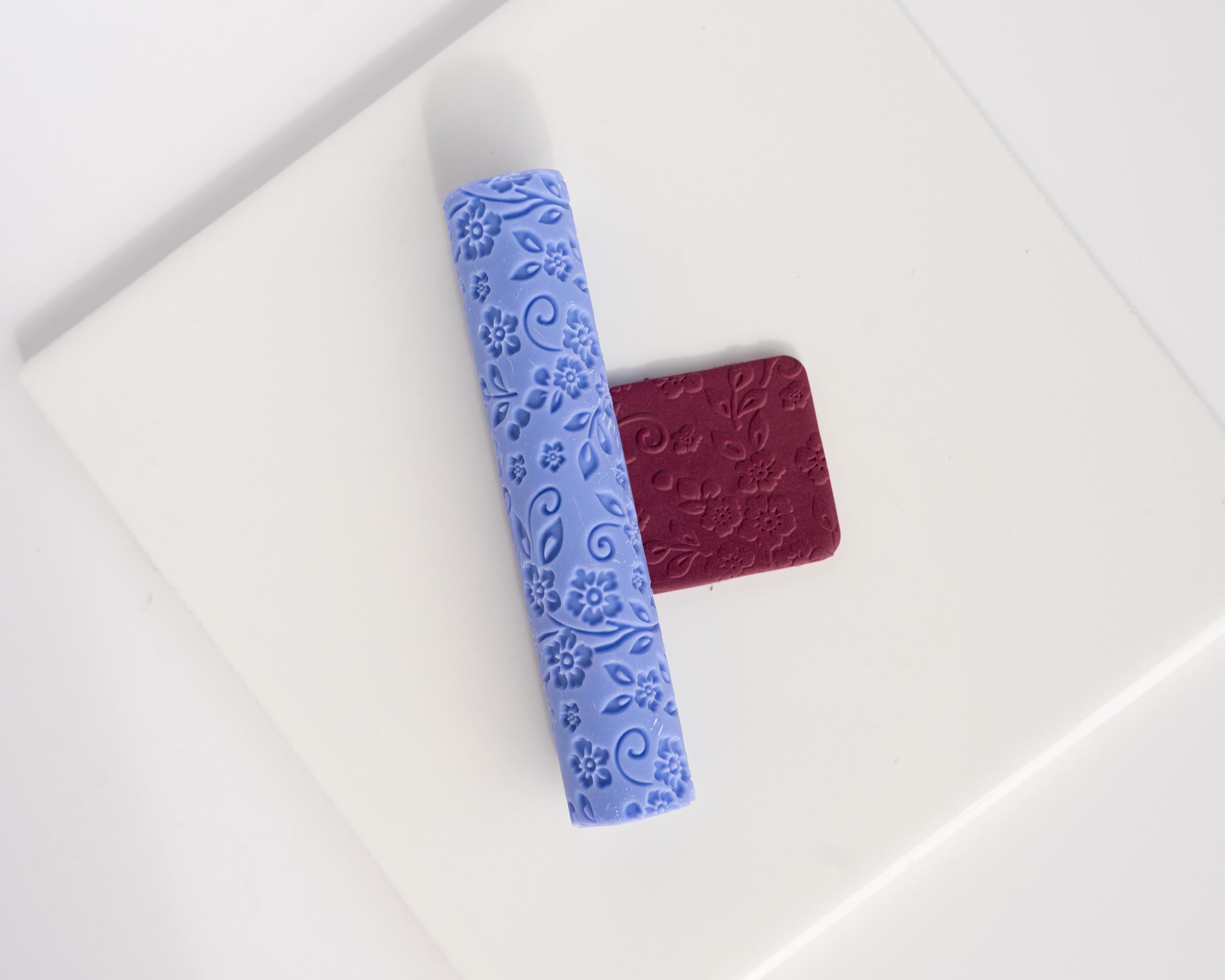 Vintage Valentine's Flowers Roller - Resin Texture Roller