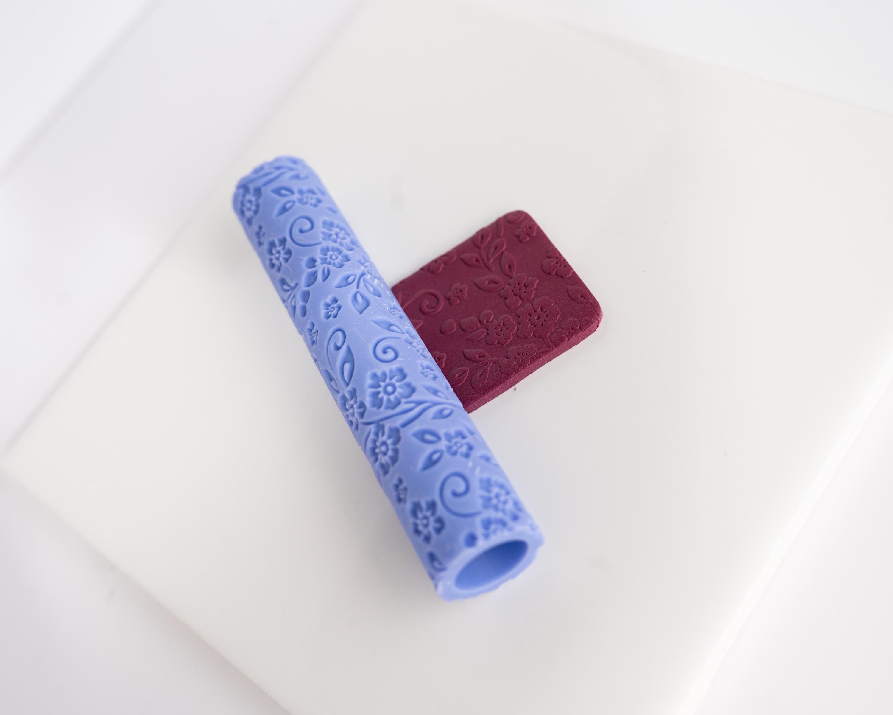 Vintage Valentine's Flowers Roller - Resin Texture Roller